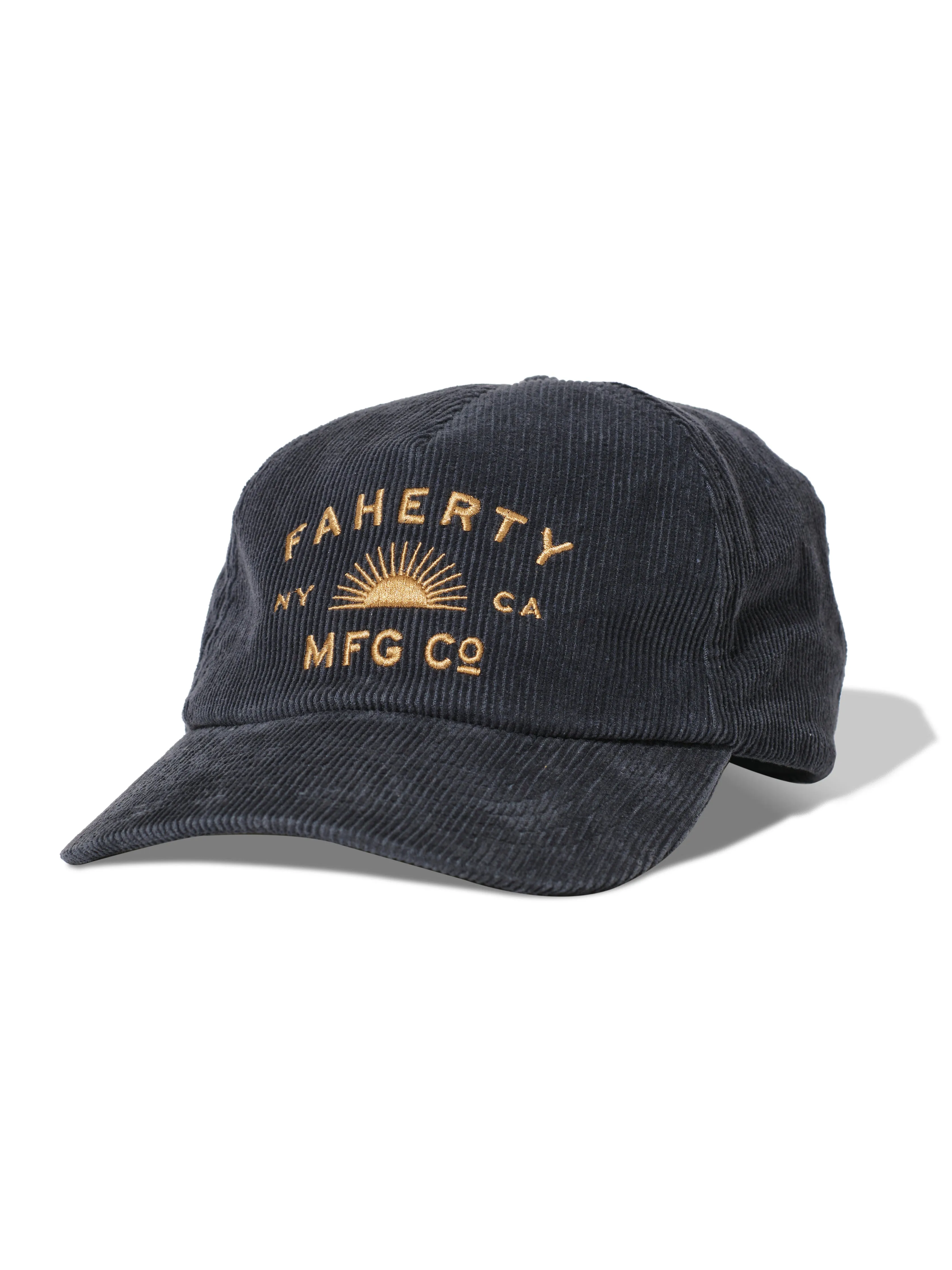 Sun Rays Corduroy Hat - Faded Navy sold by Faherty
