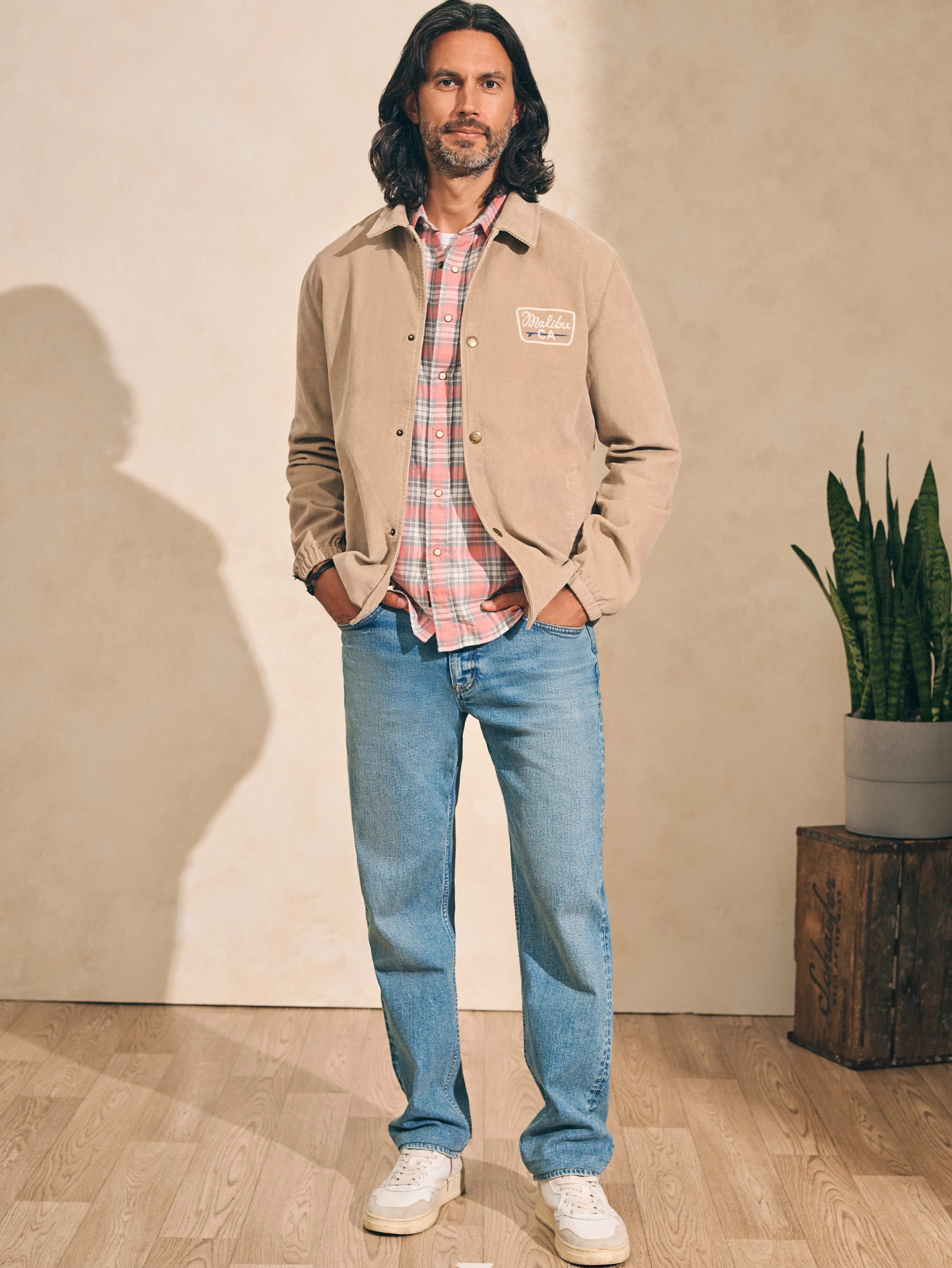 Corduroy Coaches Jacket - Pebble Beach sold by Faherty product image thumbnail 4