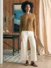 Miramar Linen Cardigan - Antique Bronze sold by Faherty