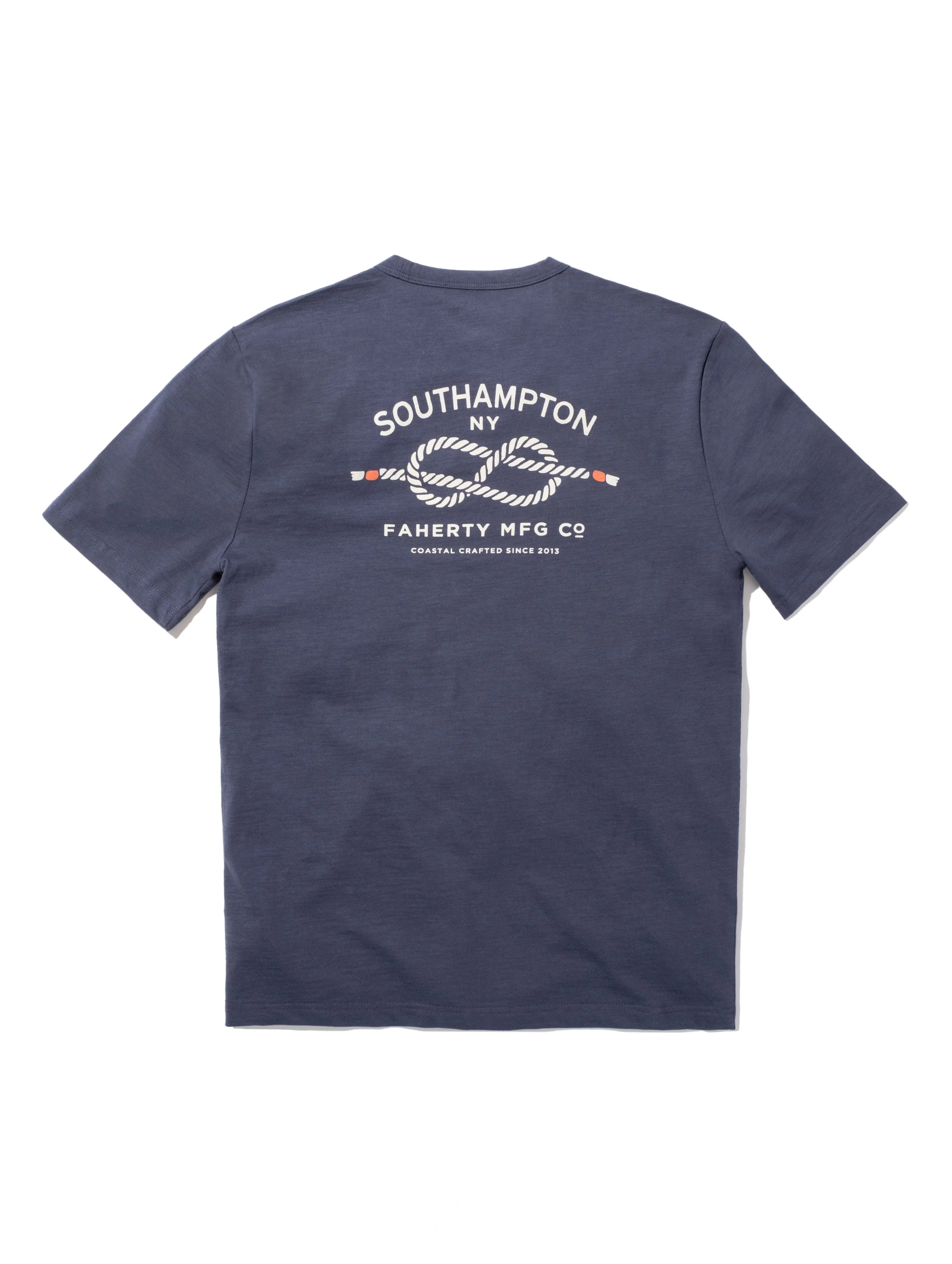 Southampton Short-Sleeve Crew T-Shirt - Dune Navy sold by Faherty product image thumbnail 2