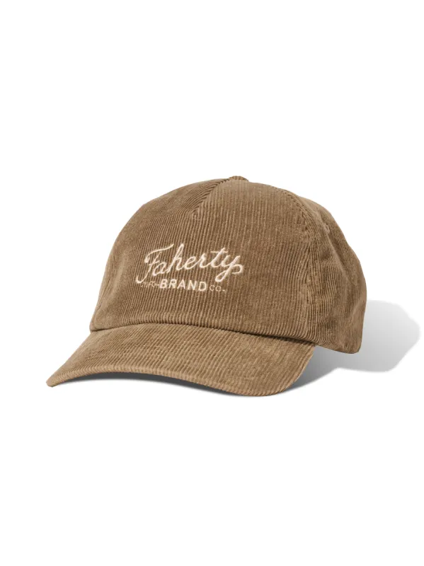 Faherty Corduroy Hat - Raw Umber sold by Faherty