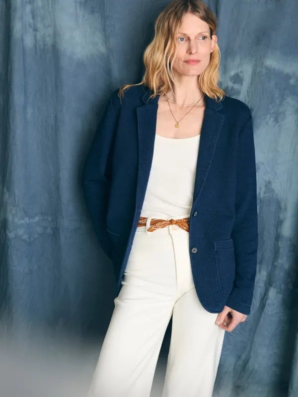 Inlet Knit Blazer - Hendricks Indigo Wash sold by Faherty