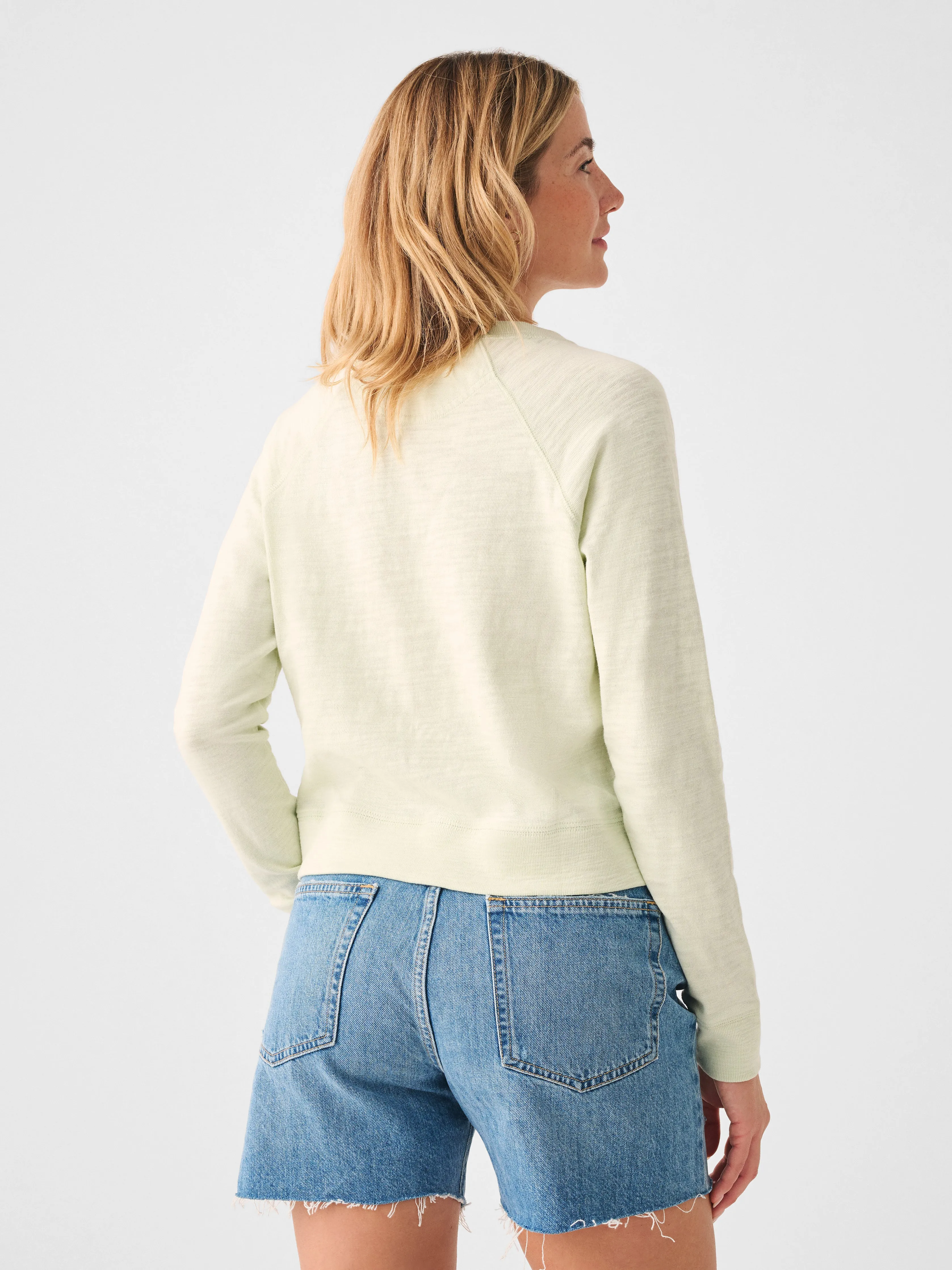 Sunwashed Slub Crewneck - Dewkist sold by Faherty product image thumbnail 4