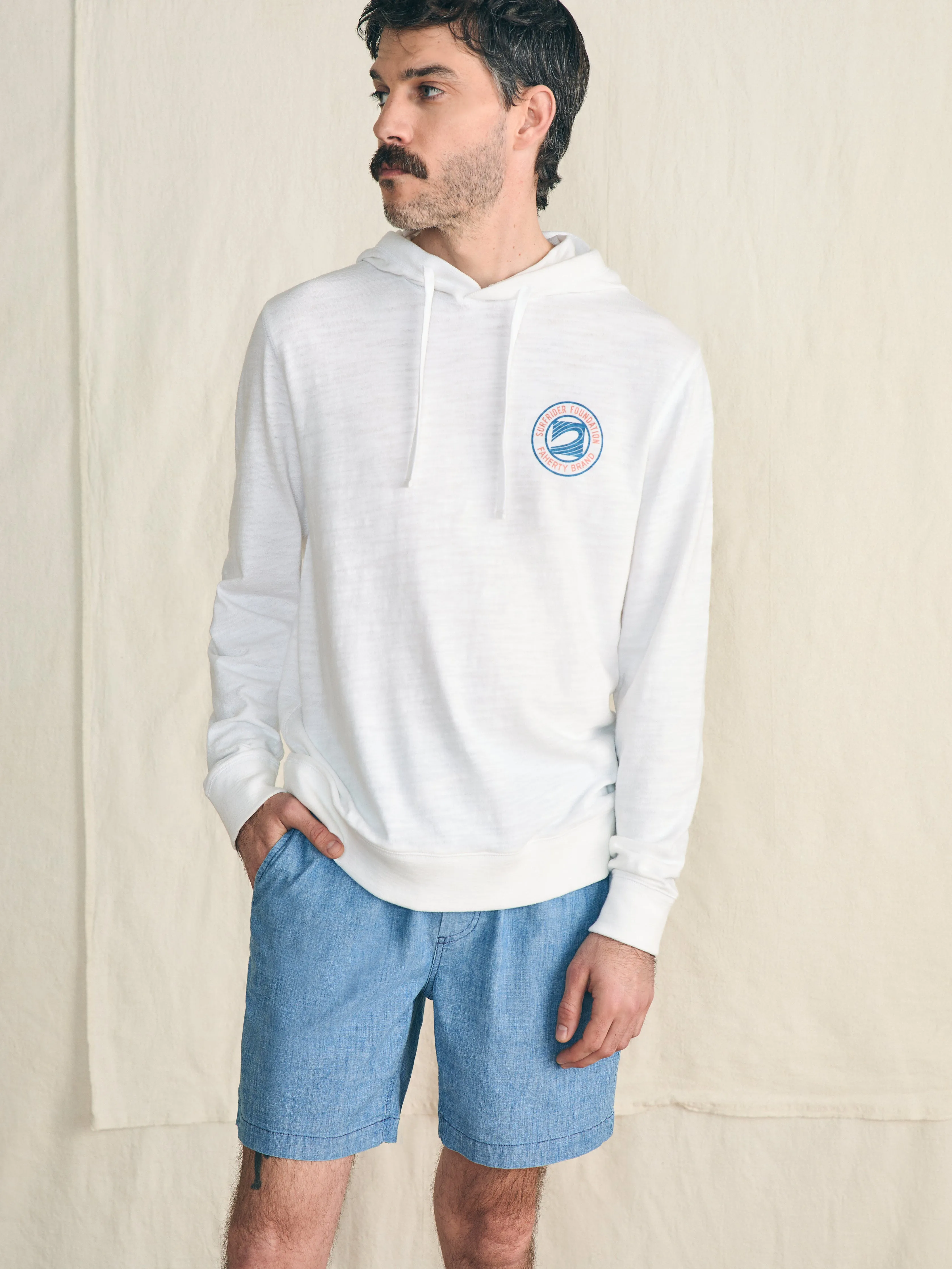 Essential Chambray Short (6.5" Inseam) - Sherwood Creek Indigo sold by Faherty