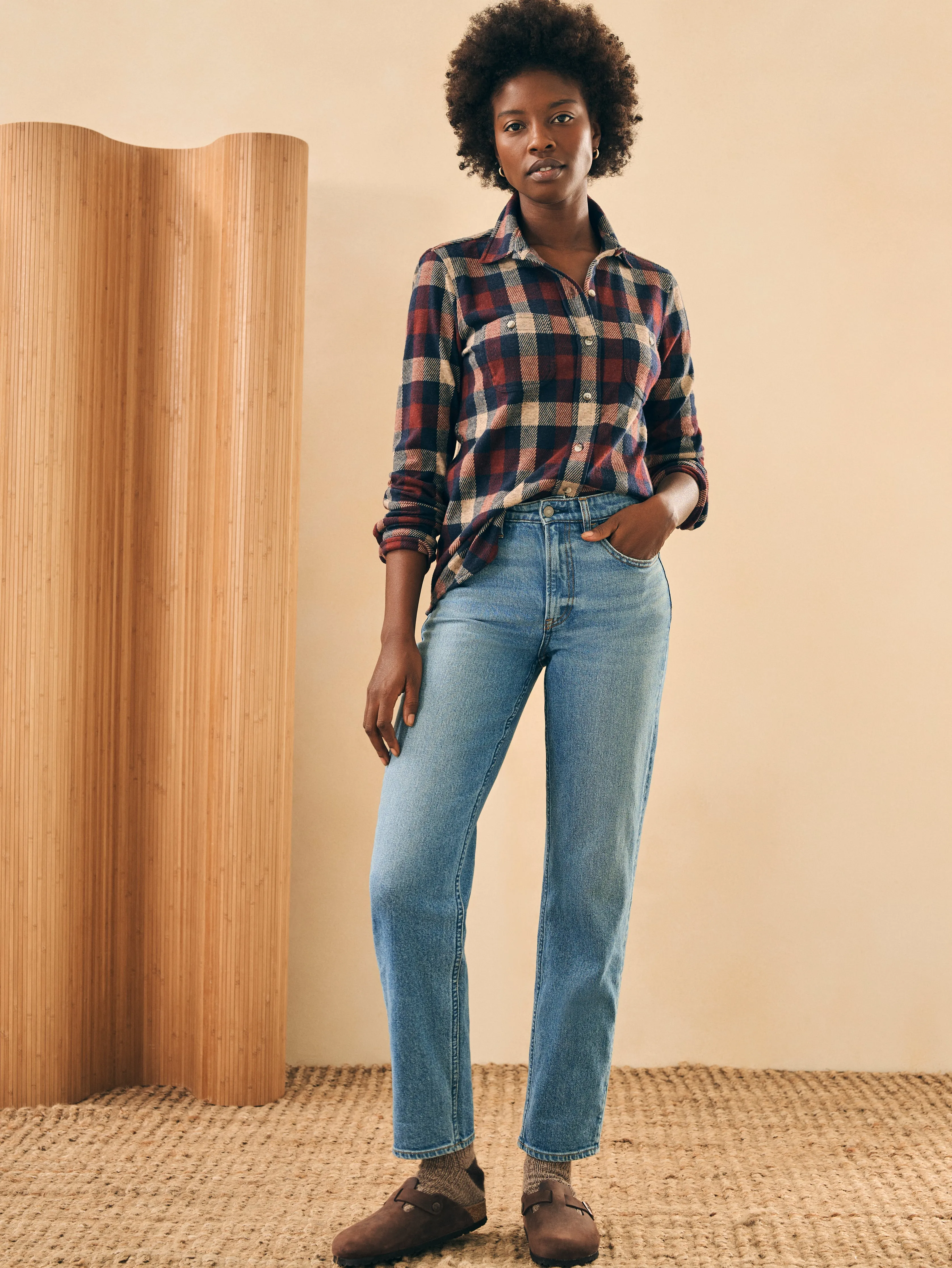 Legend™ Sweater Shirt - Burchfield Plaid sold by Faherty product image thumbnail 4