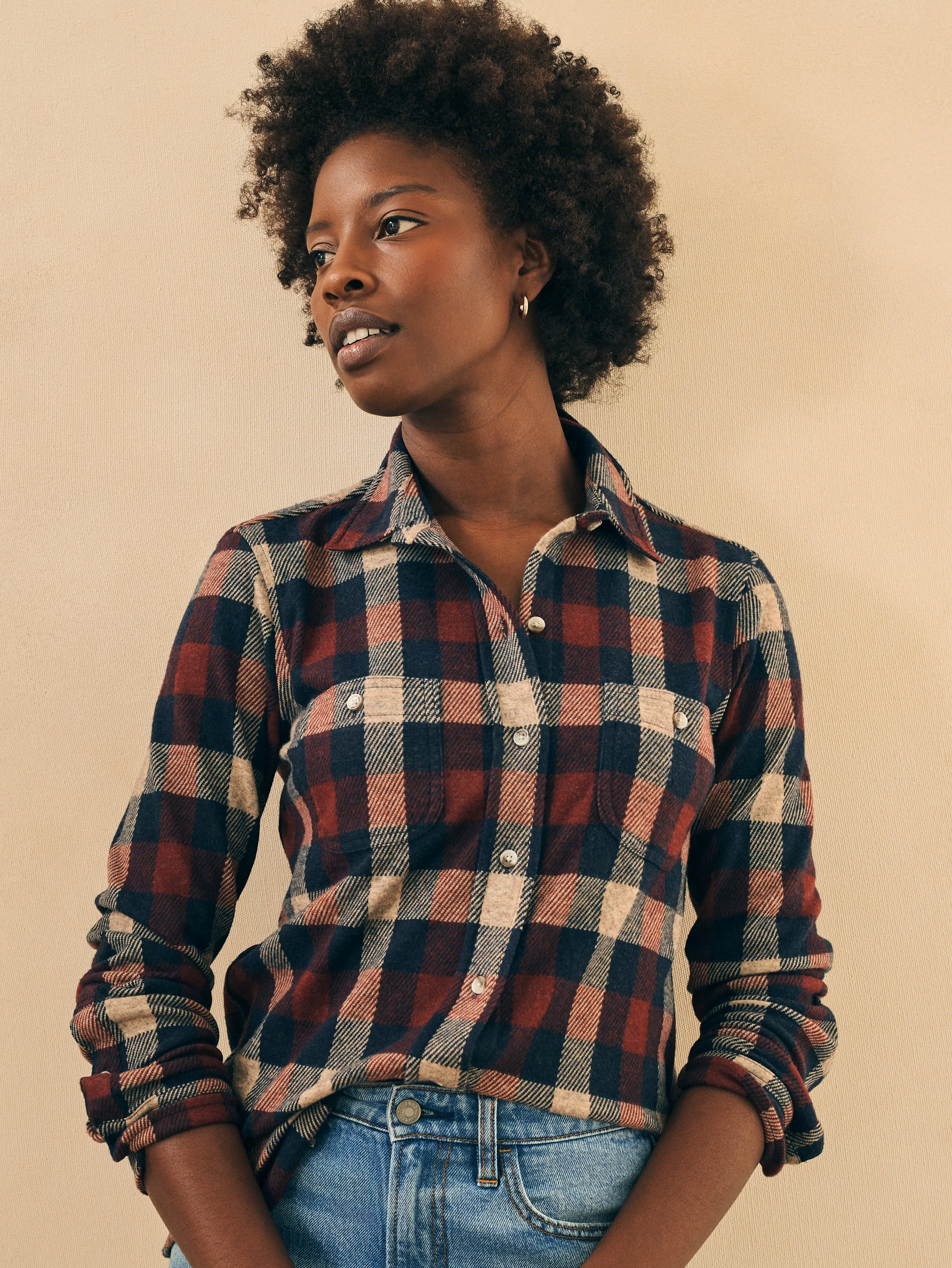 Legend™ Sweater Shirt - Burchfield Plaid sold by Faherty product image thumbnail 3