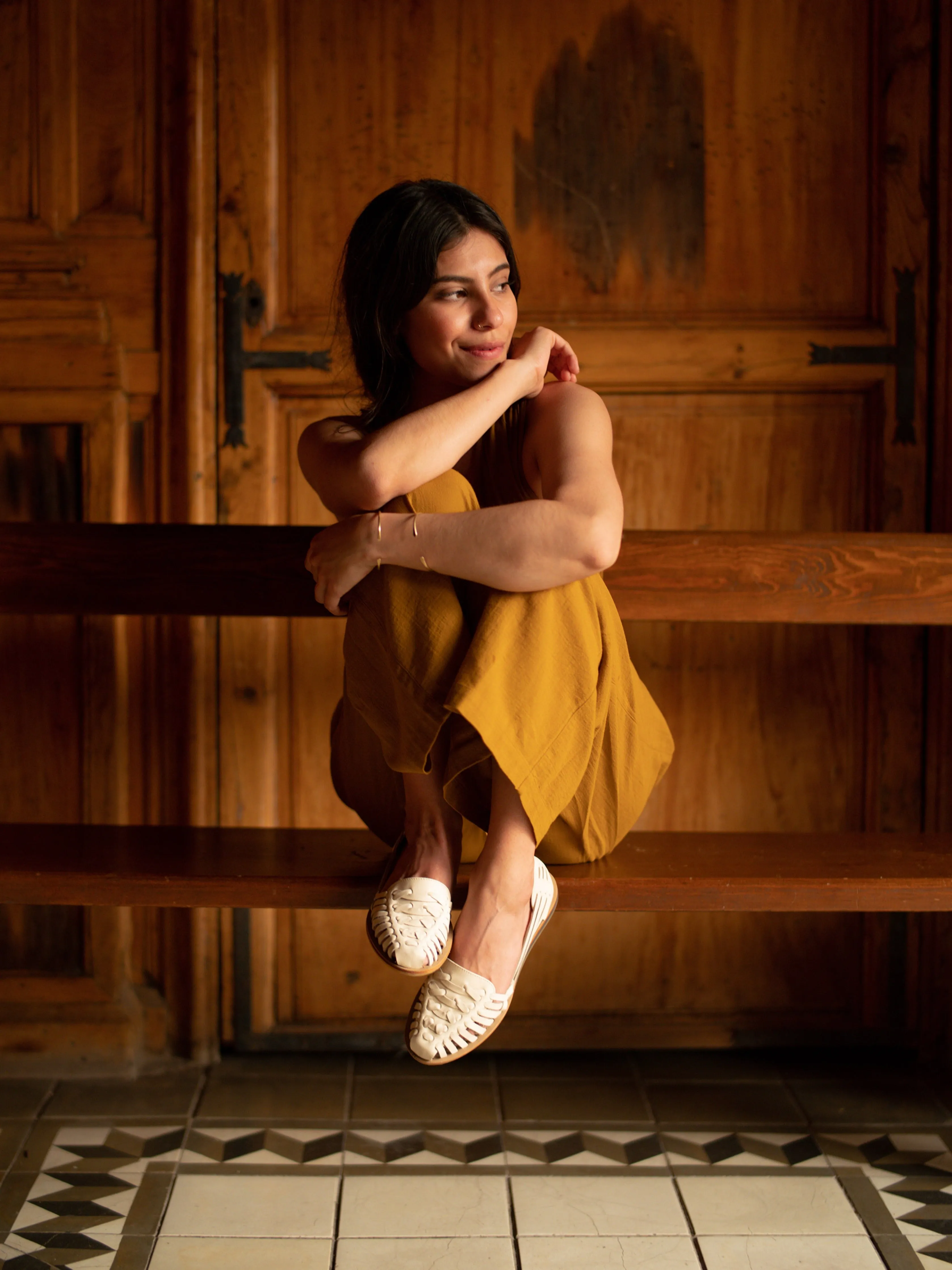 Nisolo Huarache Sandals - Bone sold by Faherty product image thumbnail 4