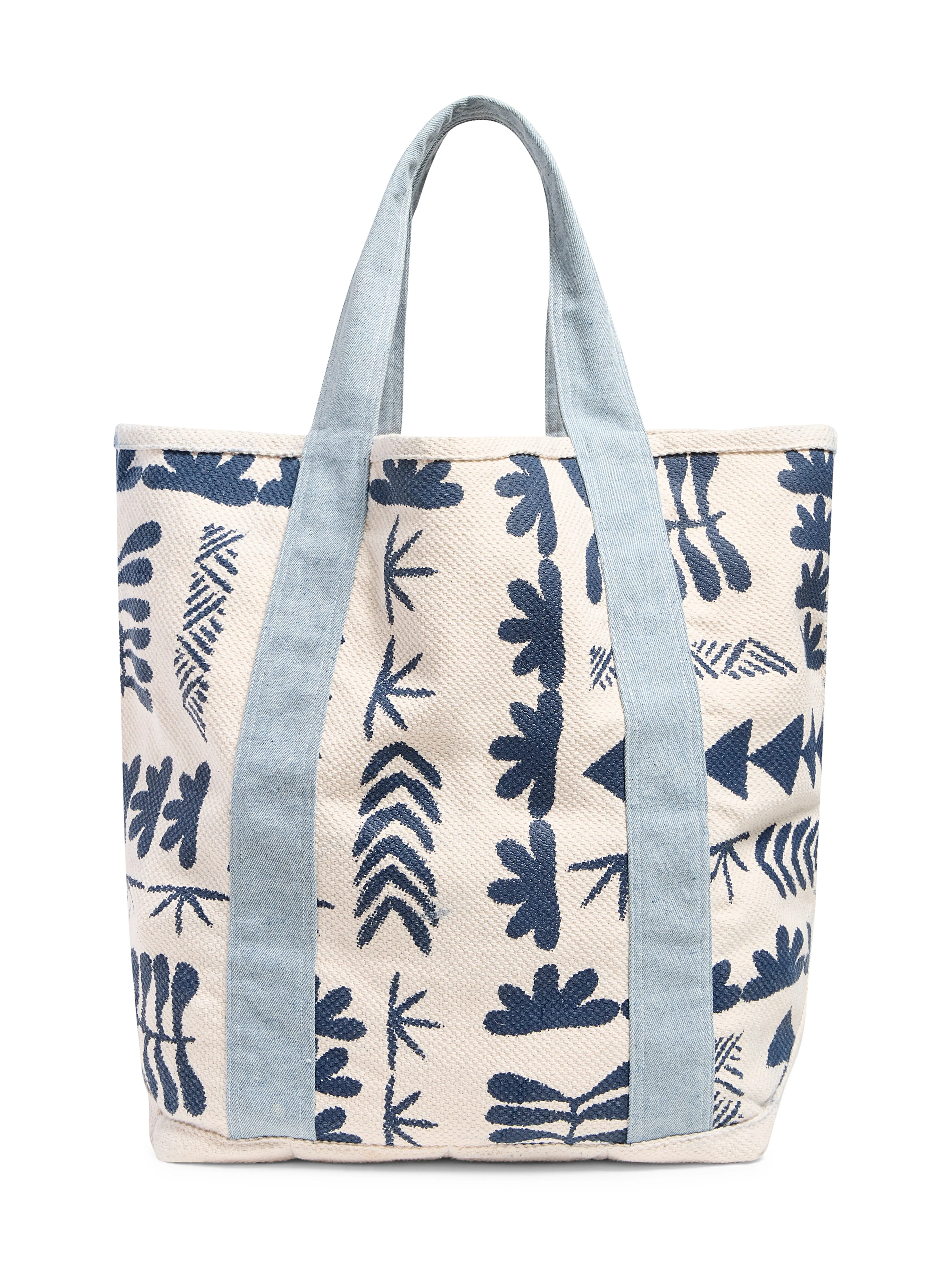 Anna Kahalekulu Naupaka Beach Tote - Seaside Naupaka Block sold by Faherty product image thumbnail 4
