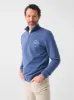 Spring Lake Long-Sleeve Terry Quarter Zip - Faded Navy sold by Faherty