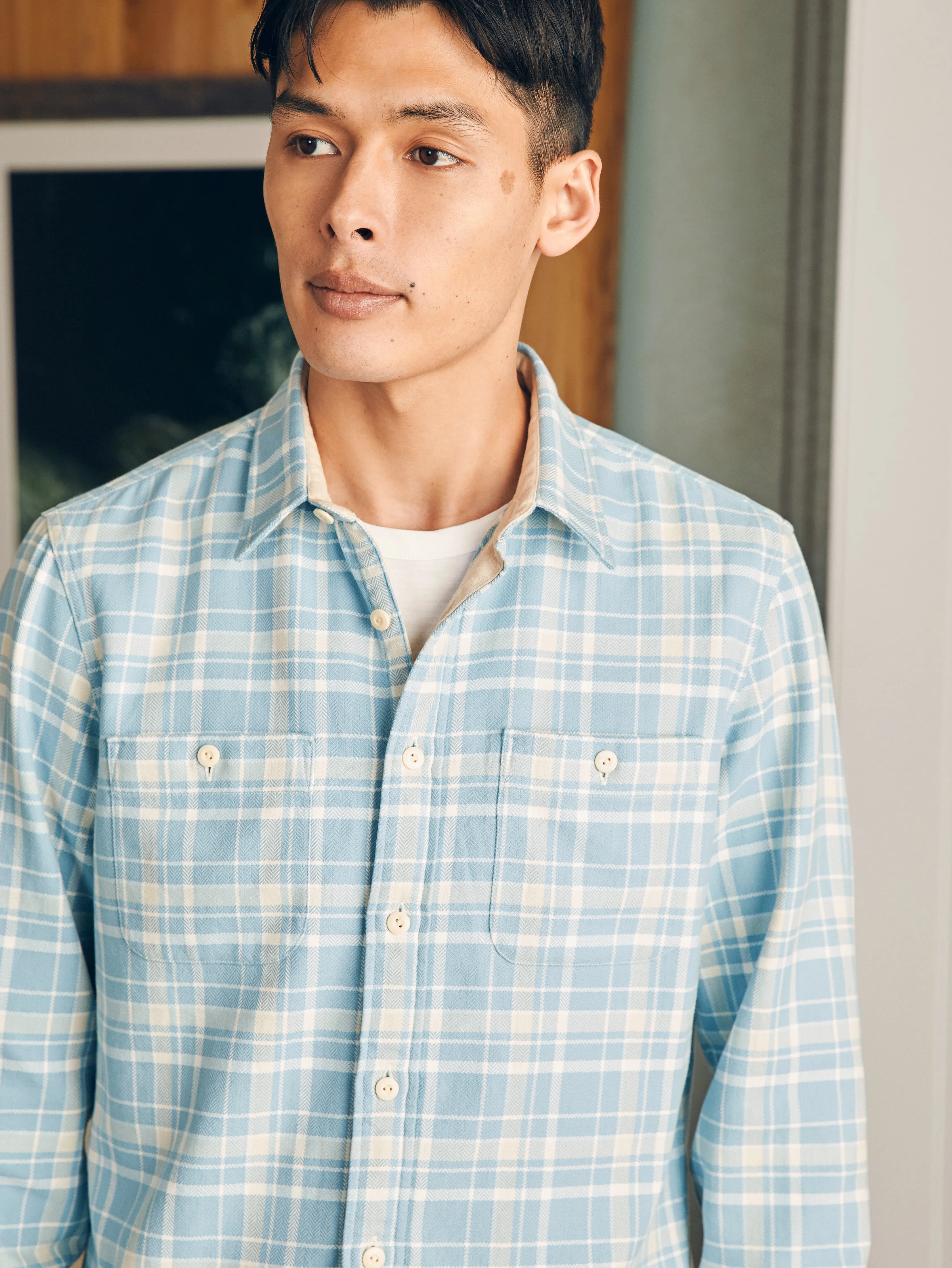 Surf Flannel - Seabrooks Sands Plaid sold by Faherty product image thumbnail 2