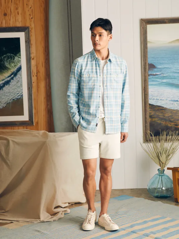 Surf Flannel - Seabrooks Sands Plaid sold by Faherty