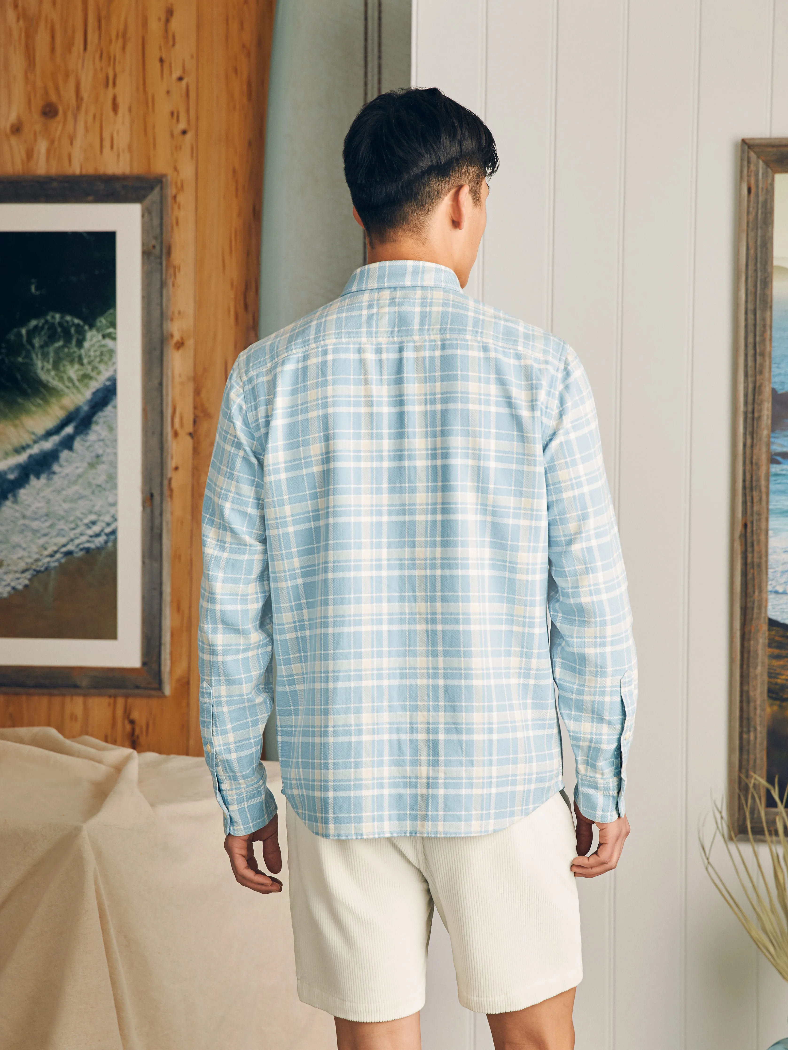 Surf Flannel - Seabrooks Sands Plaid sold by Faherty product image thumbnail 5