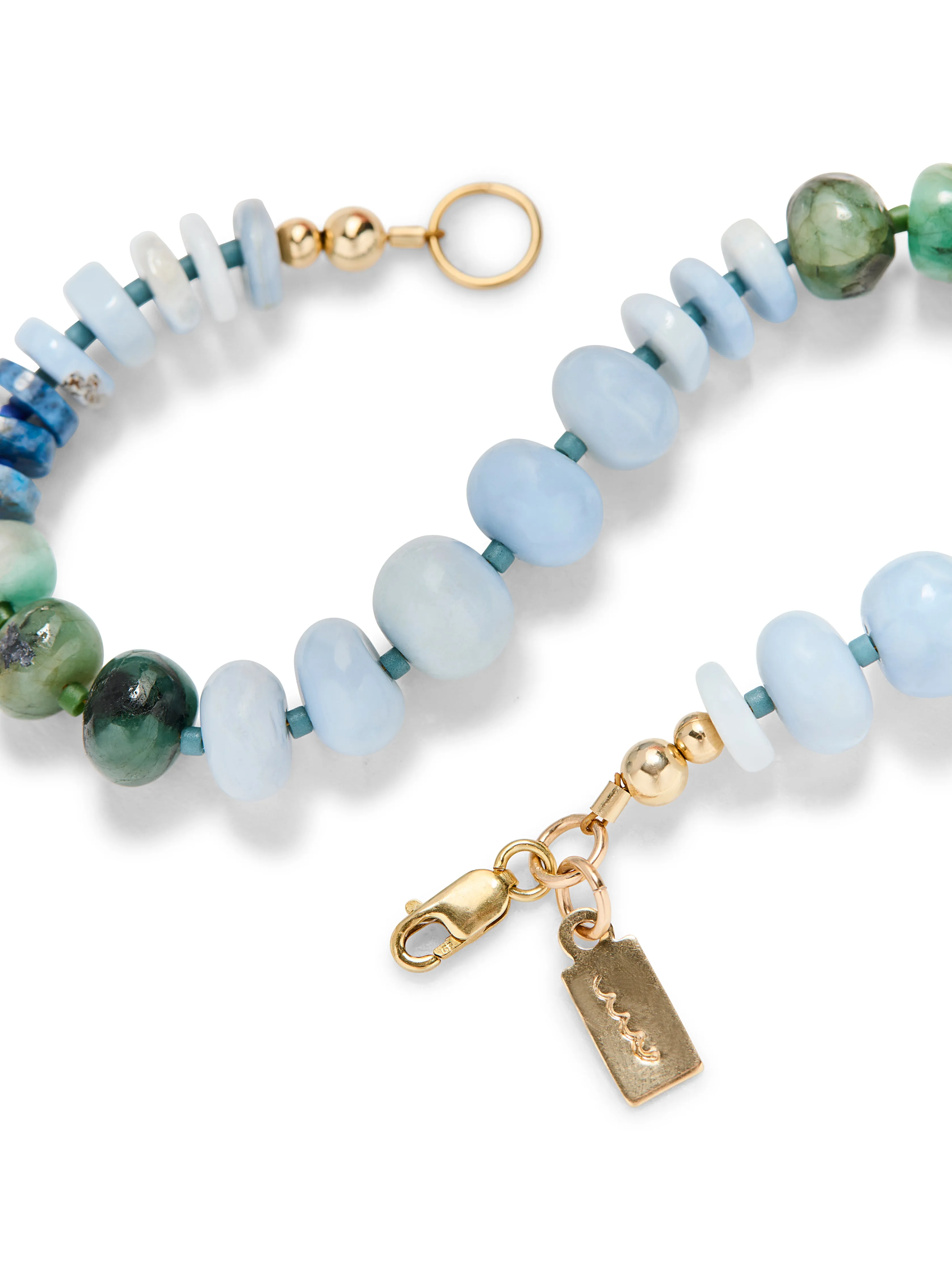 Faherty X Beyond The Sea Stone Bracelet - Emerald Lapis Opal sold by Faherty product image thumbnail 2