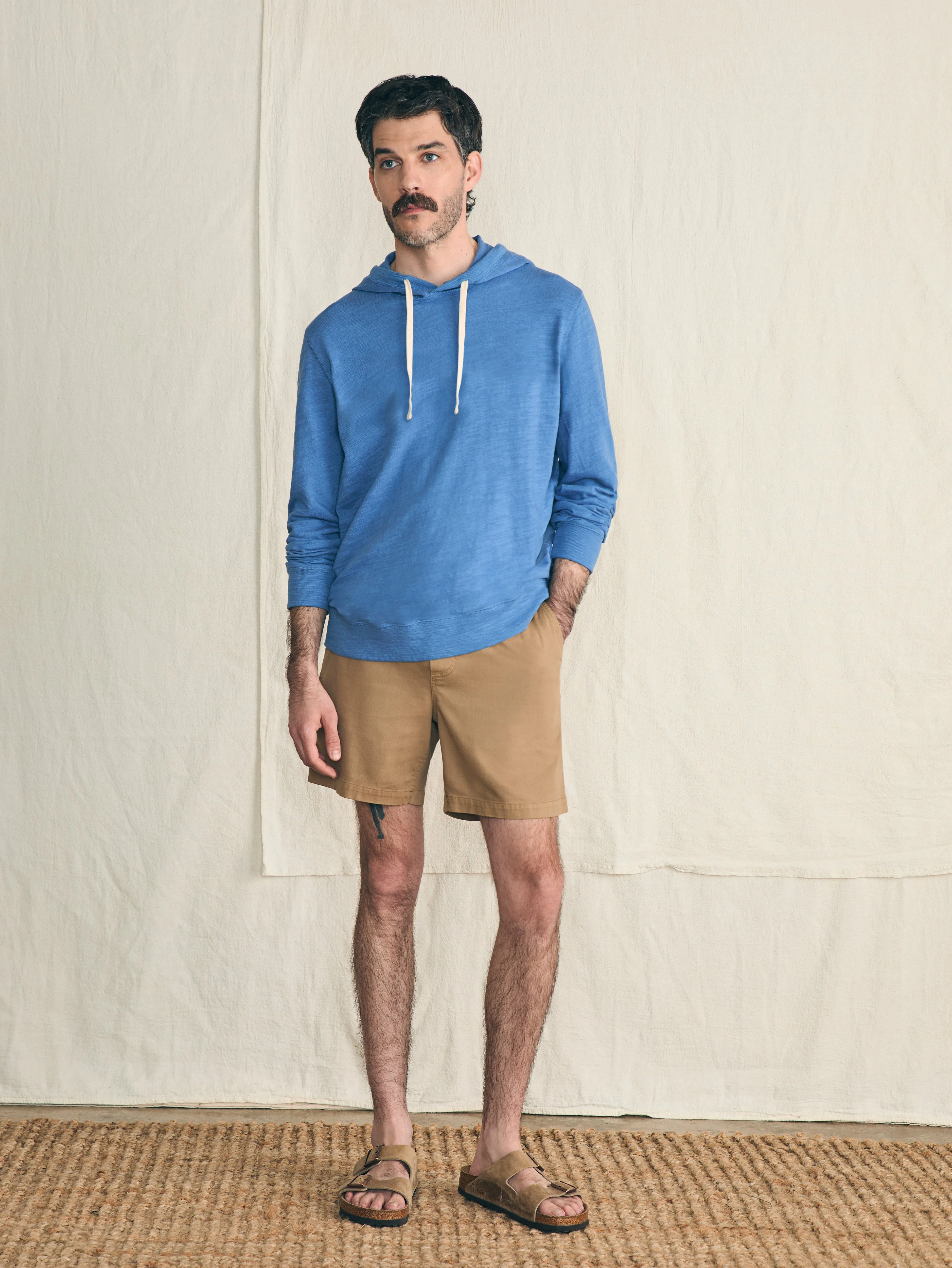 Sunwashed Slub Hoodie (Tall) - Blue Horizon sold by Faherty product image thumbnail 5