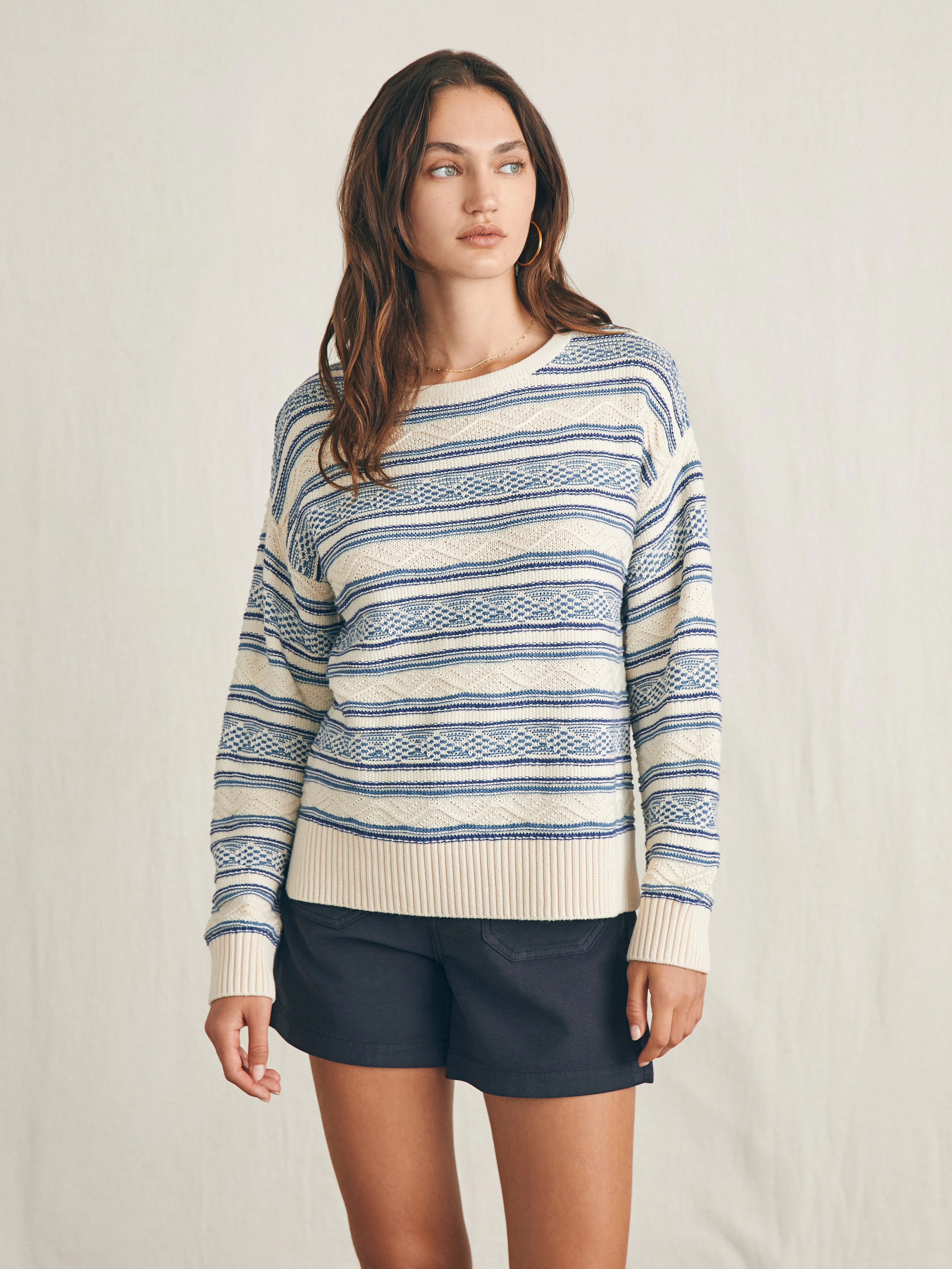 High Tide Sweater - Bristol Bay sold by Faherty