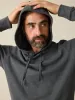 Sunwashed Midweight Organic Hoodie - Graphite sold by Faherty