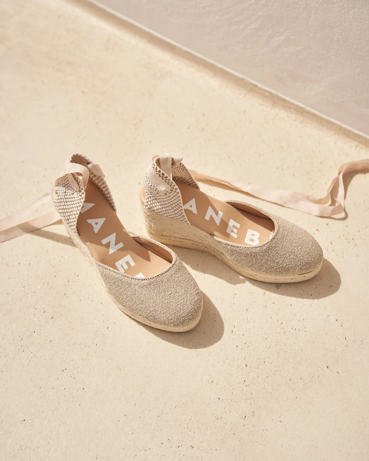 Manebi Low Wedge Espadrille - Natural sold by Faherty product image thumbnail 2