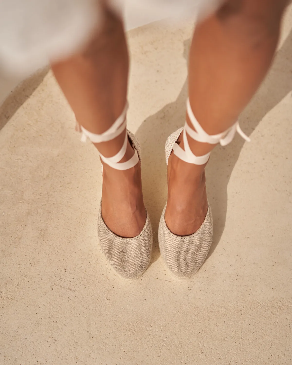 Manebi Low Wedge Espadrille - Natural sold by Faherty product image thumbnail 4