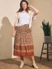 Harlow Skirt - Umber Folly Floral sold by Faherty