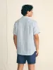 Short-Sleeve Palma Linen Shirt - Horizon Ivory Stripe sold by Faherty