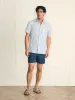 Short-Sleeve Palma Linen Shirt - Horizon Ivory Stripe sold by Faherty