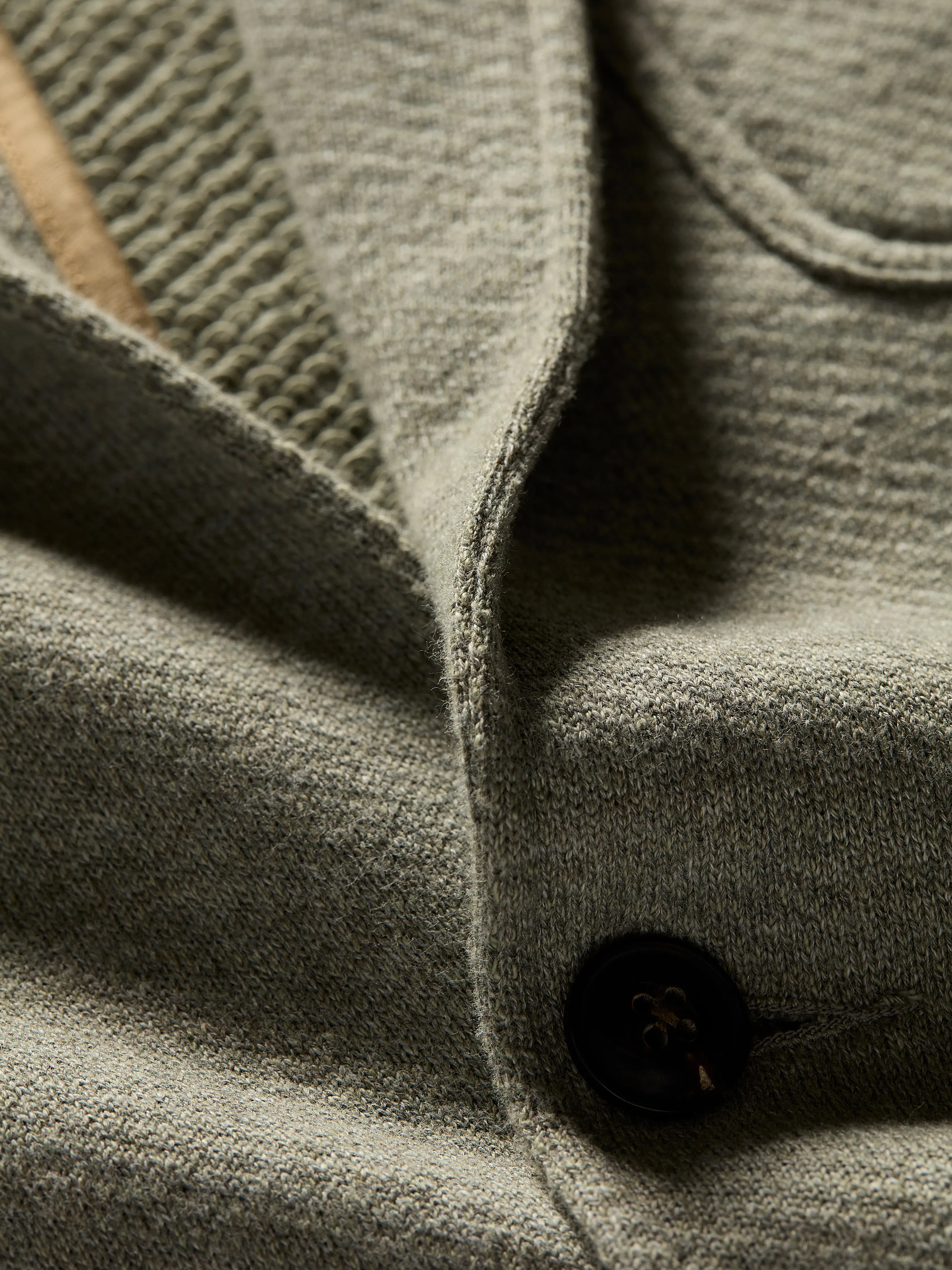 Inlet Knit Blazer - Olive Brush Melange sold by Faherty product image thumbnail 4