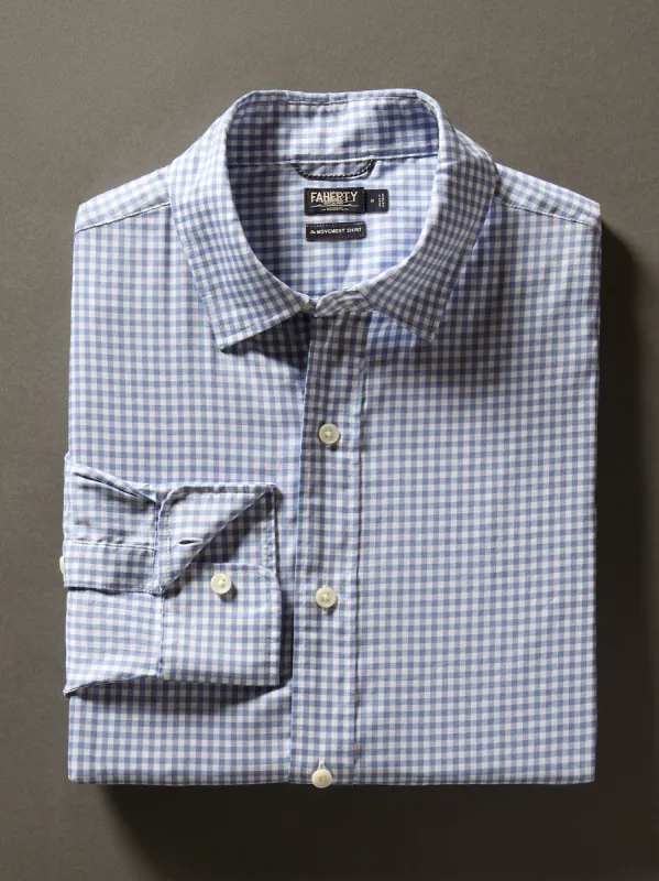 Movement™ Shirt Classic Fit - Light Blue Gingham sold by Faherty