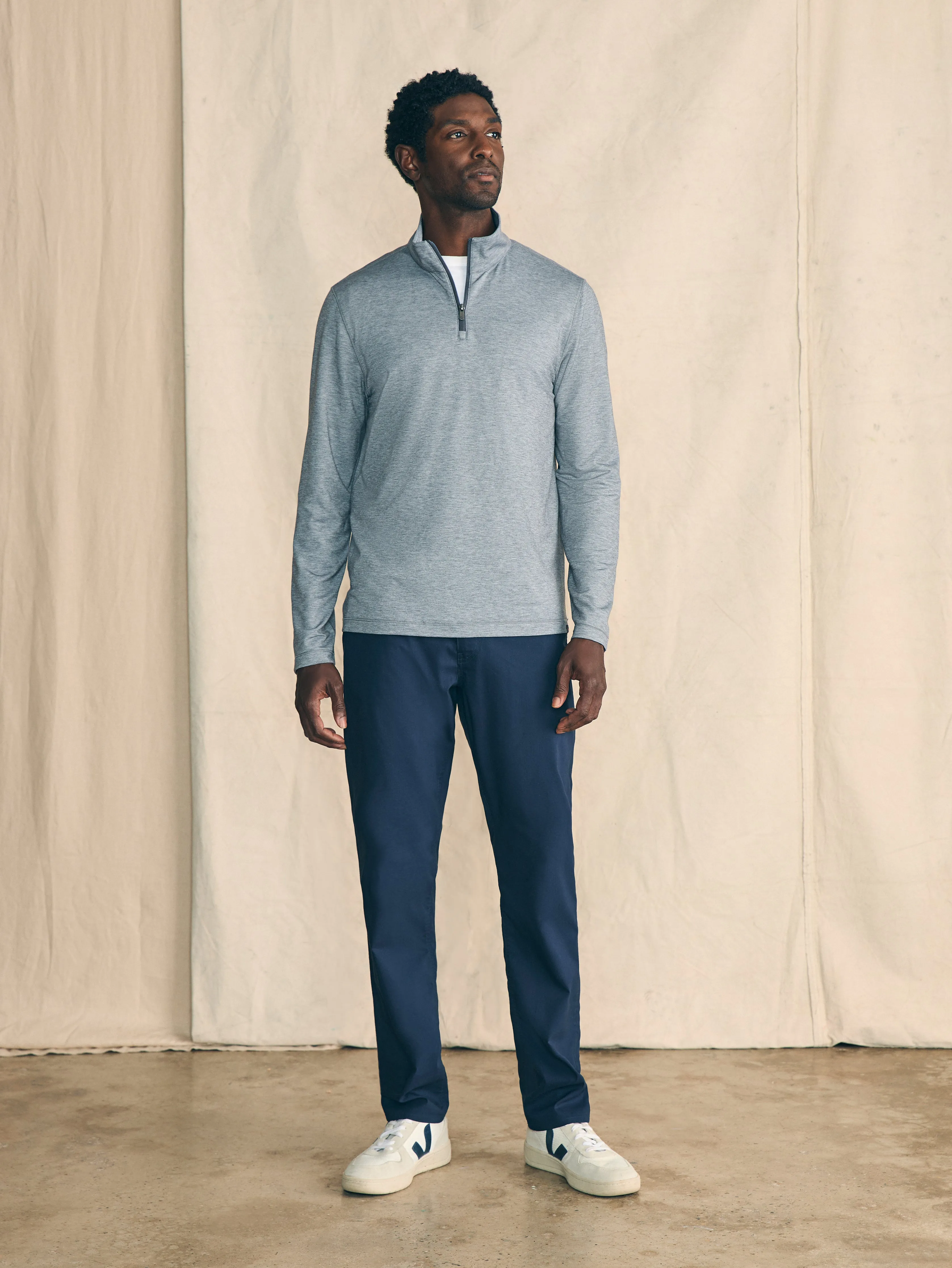 Movement™ Quarter Zip - Fall Rock Feeder sold by Faherty product image thumbnail 3