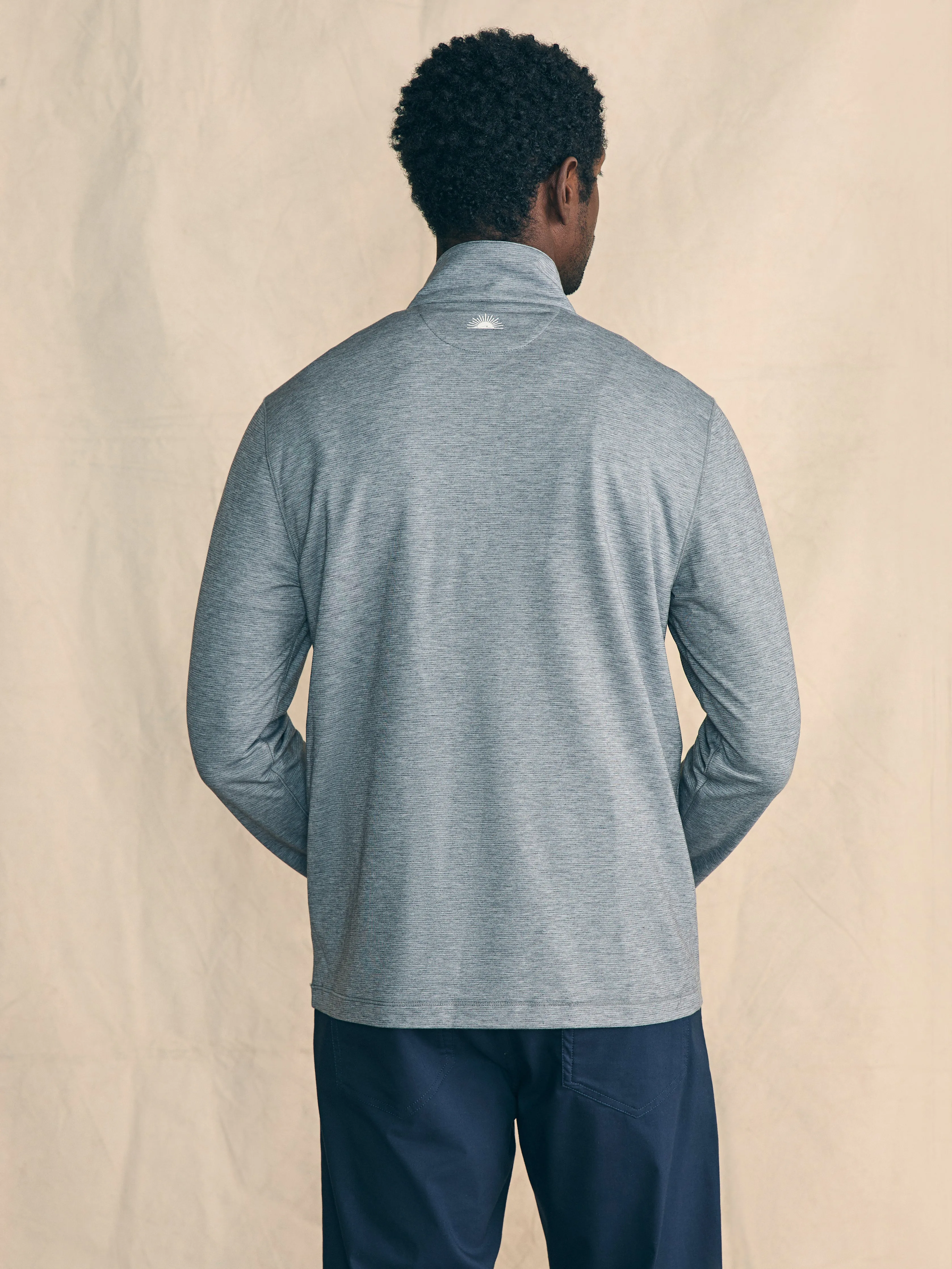 Movement™ Quarter Zip - Fall Rock Feeder sold by Faherty product image thumbnail 5