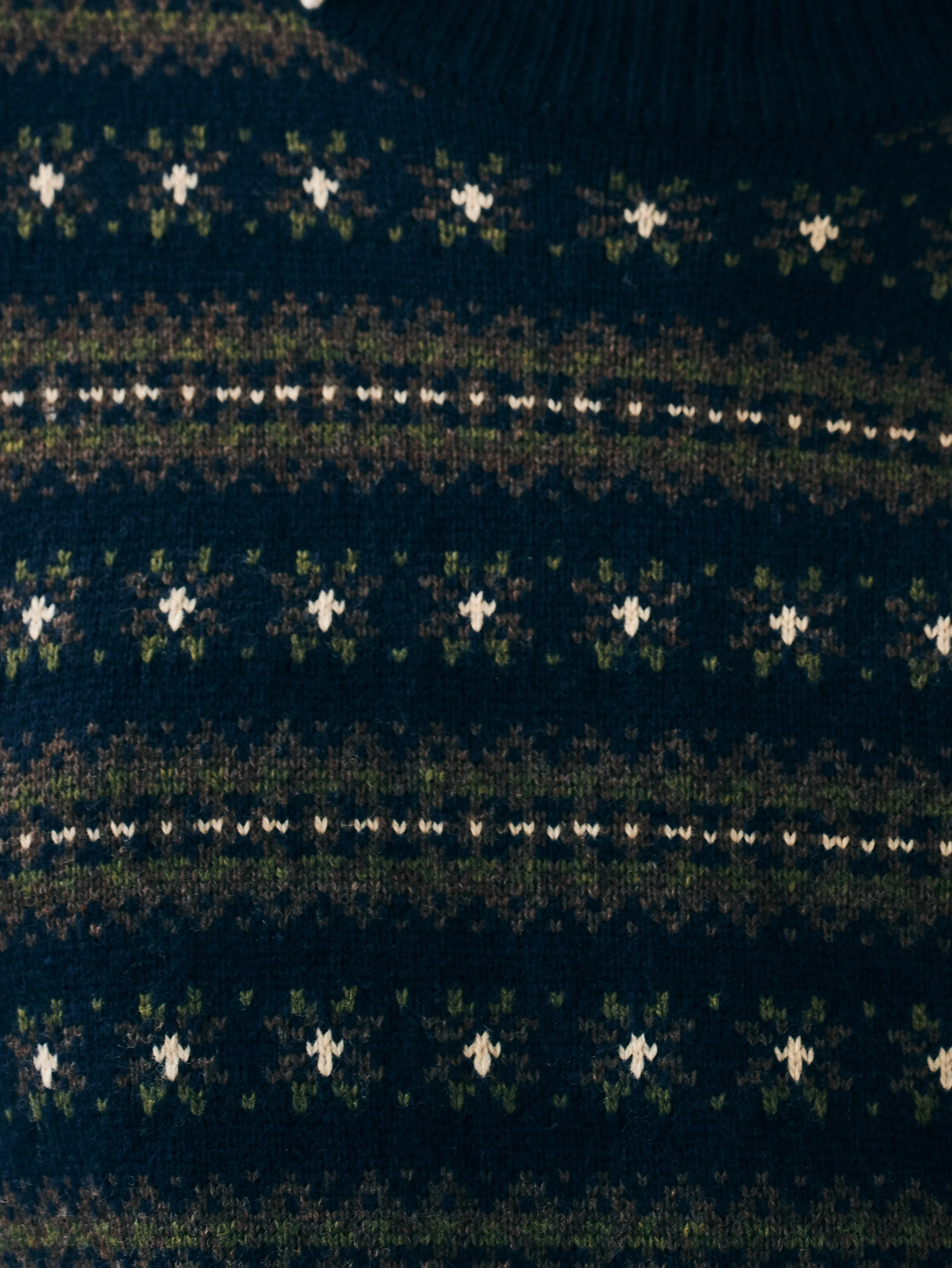 Highland Fair Isle Sweater Vest - Navy Multi sold by Faherty product image thumbnail 3