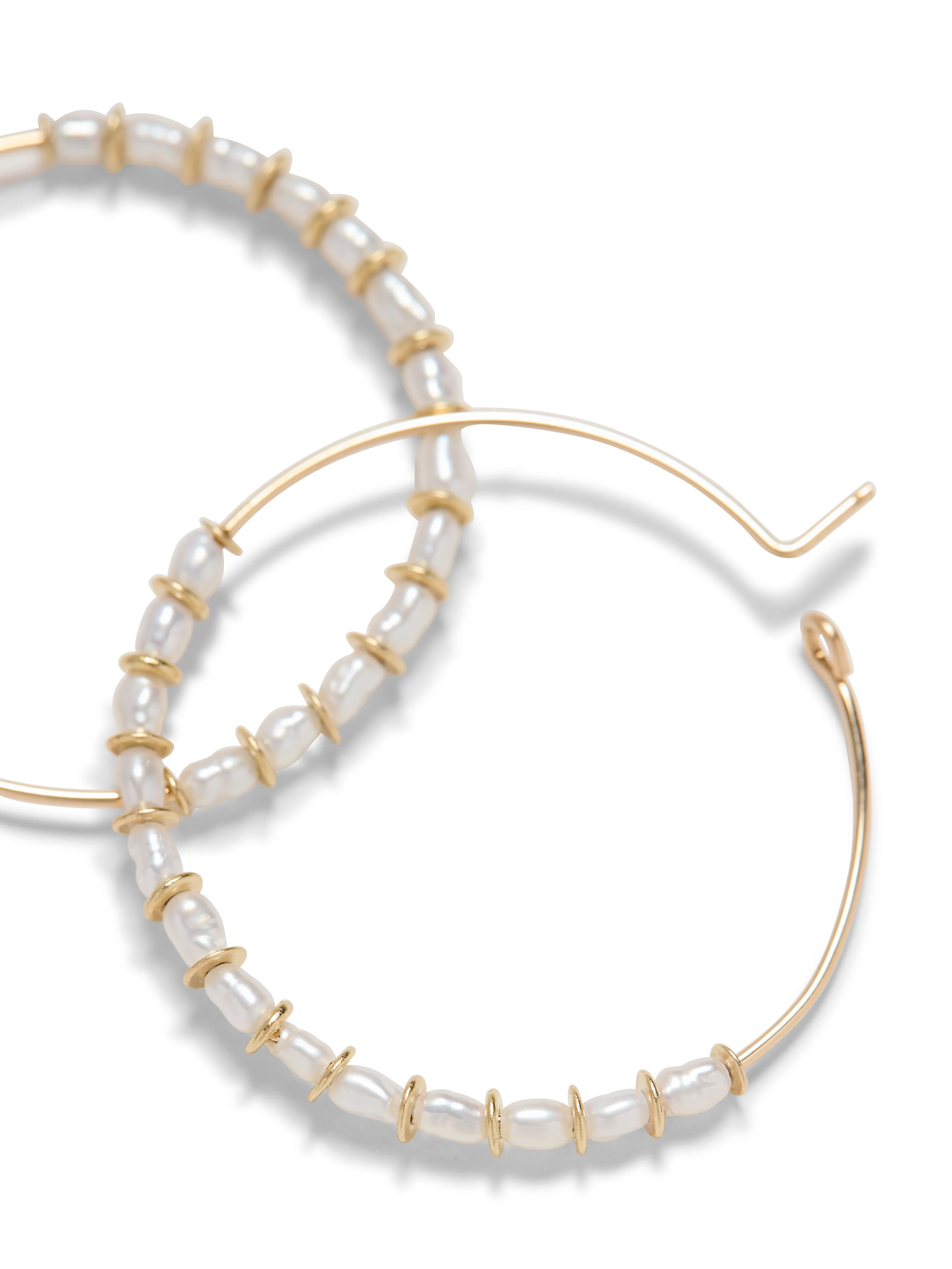 Swell Life Pearl By The Sea Hoops - Pearl sold by Faherty