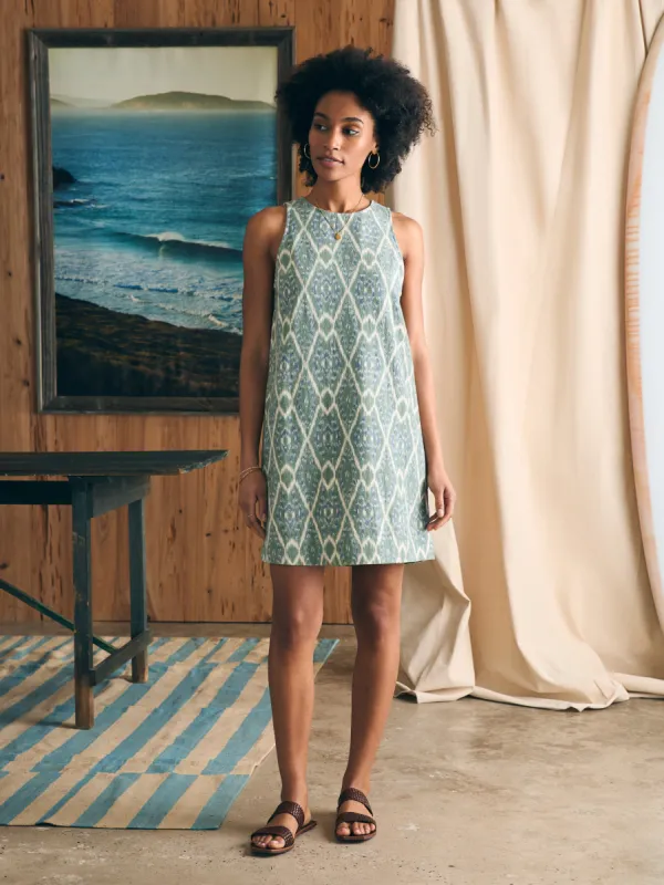 Carini Dress - Tuscan Ikat sold by Faherty