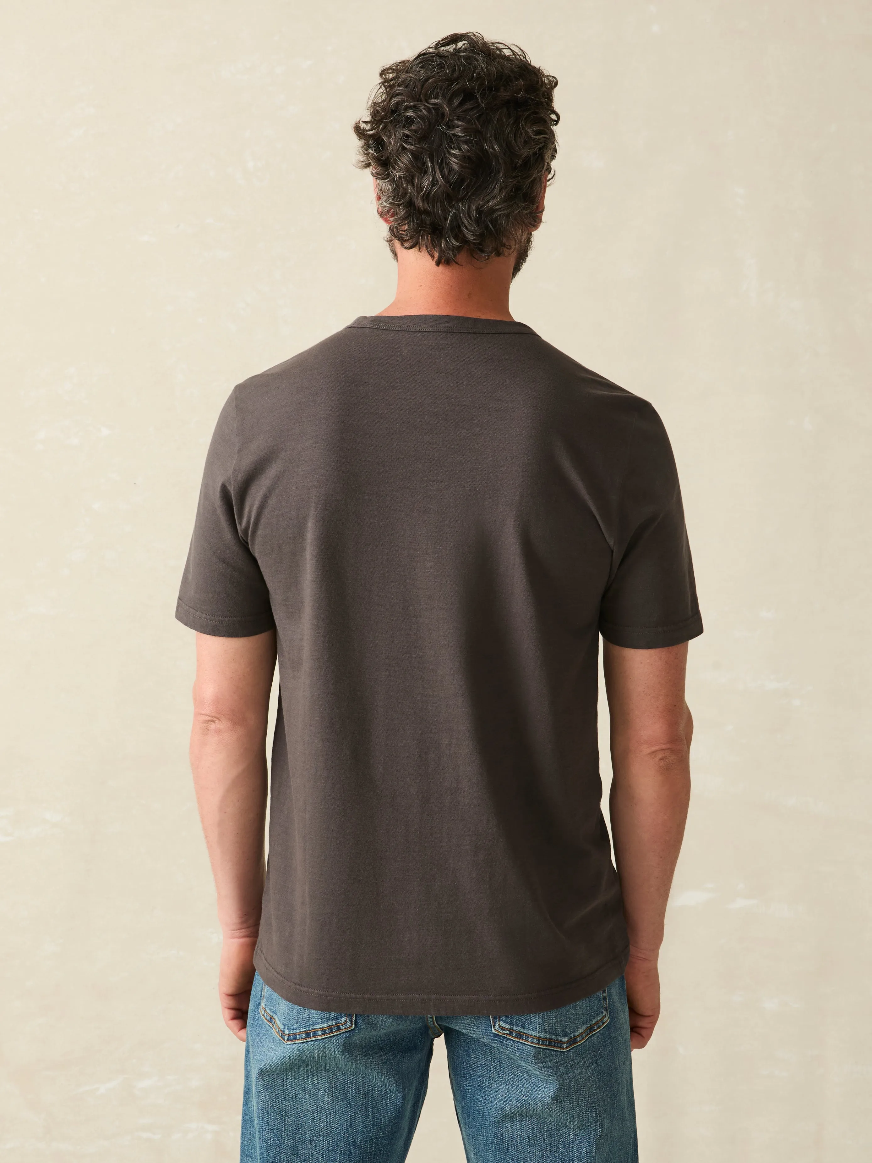 Sunwashed Tee - Washed Black sold by Faherty product image thumbnail 5