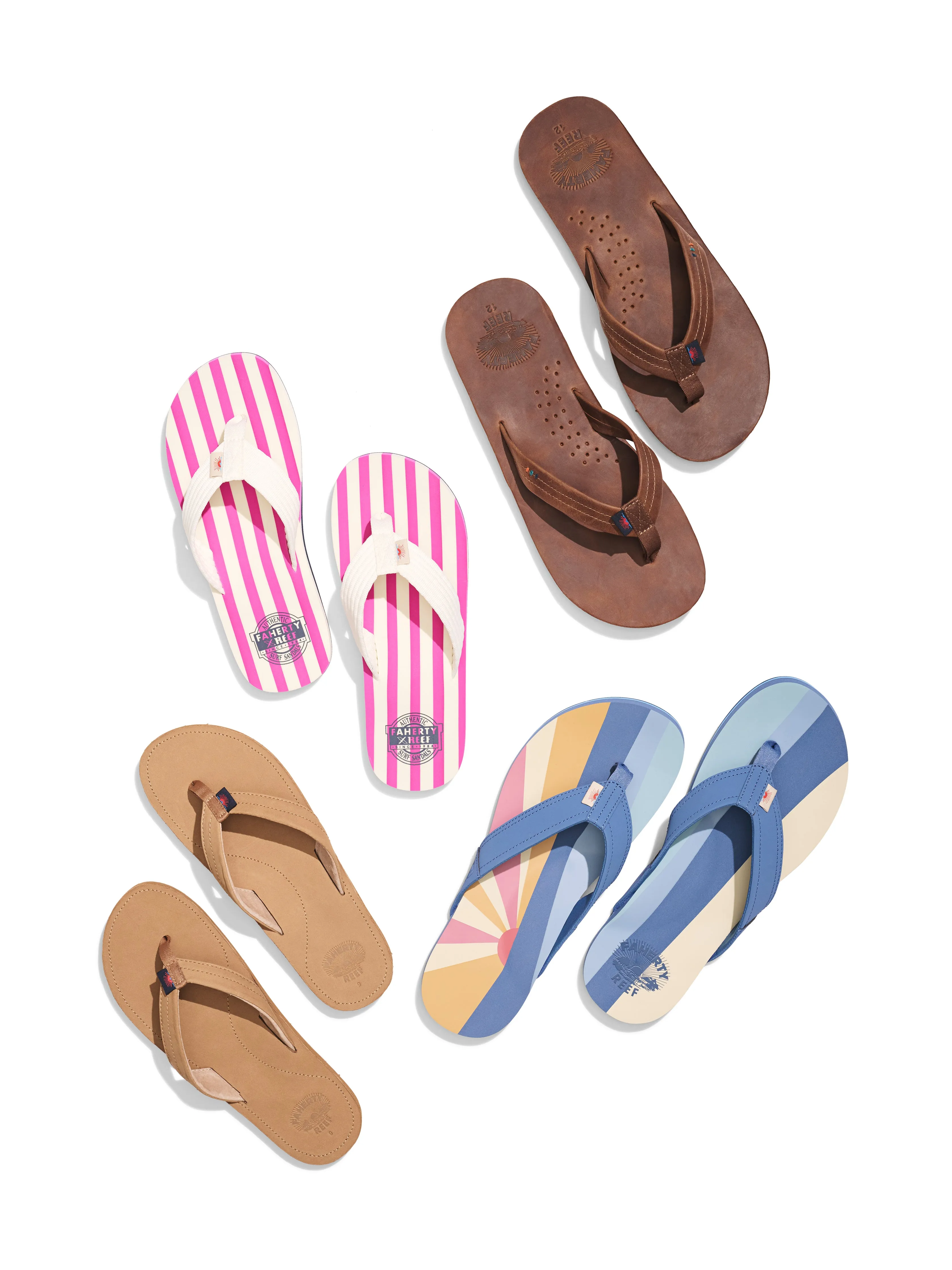 Faherty X REEF Women's Drift Away Flip Flop - Bronze sold by Faherty product image thumbnail 3
