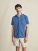 Short-Sleeve Hermosa Knit Shirt - Navy Atlas sold by Faherty