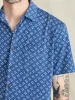 Short-Sleeve Hermosa Knit Shirt - Navy Atlas sold by Faherty