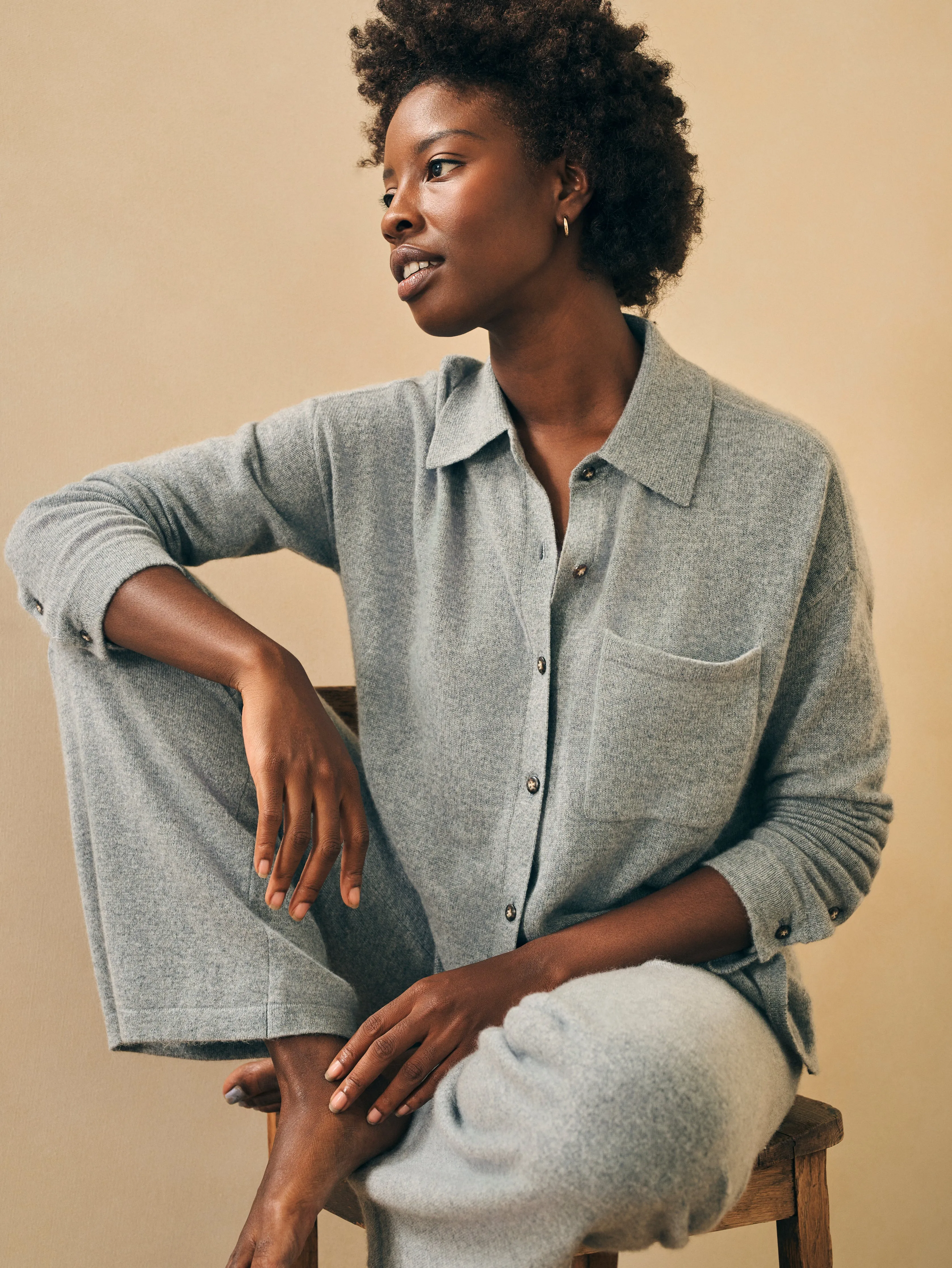 Cloud Cashmere™ Pant - Heather Grey sold by Faherty product image thumbnail 4