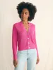 Miramar Linen Cardigan - Cone Flower sold by Faherty