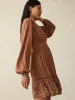Woodstock Dress - Chestnut Blossom sold by Faherty