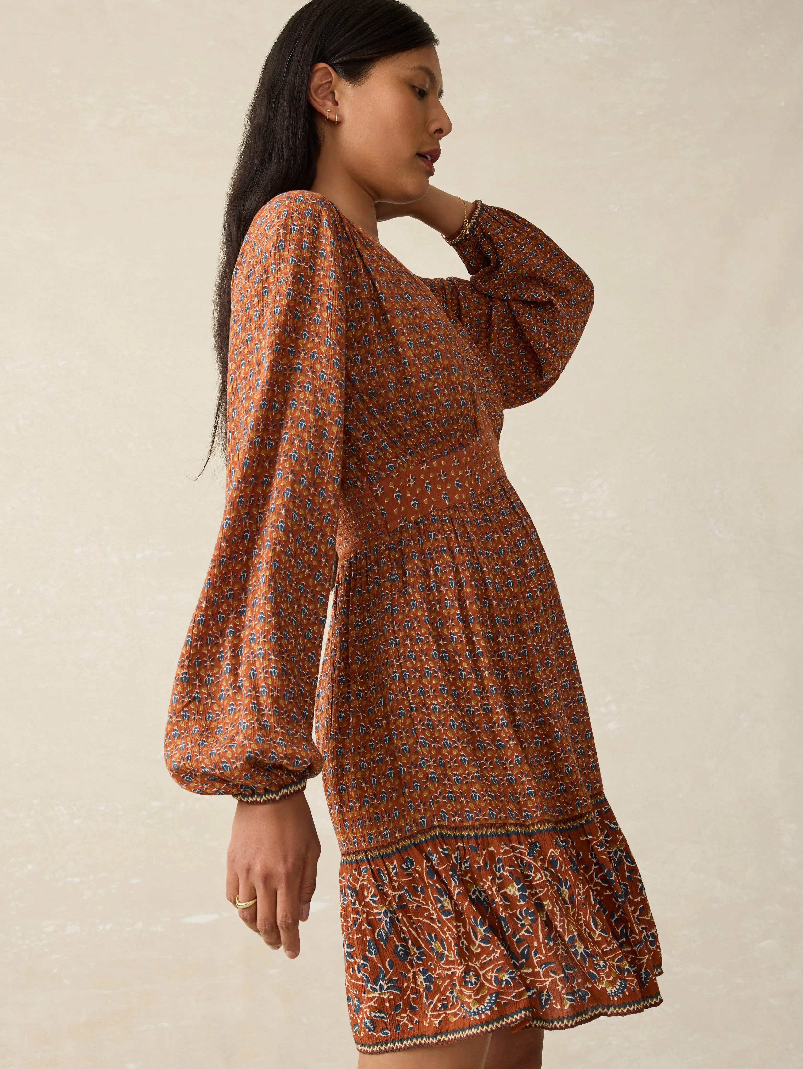 Woodstock Dress - Chestnut Blossom sold by Faherty product image thumbnail 3