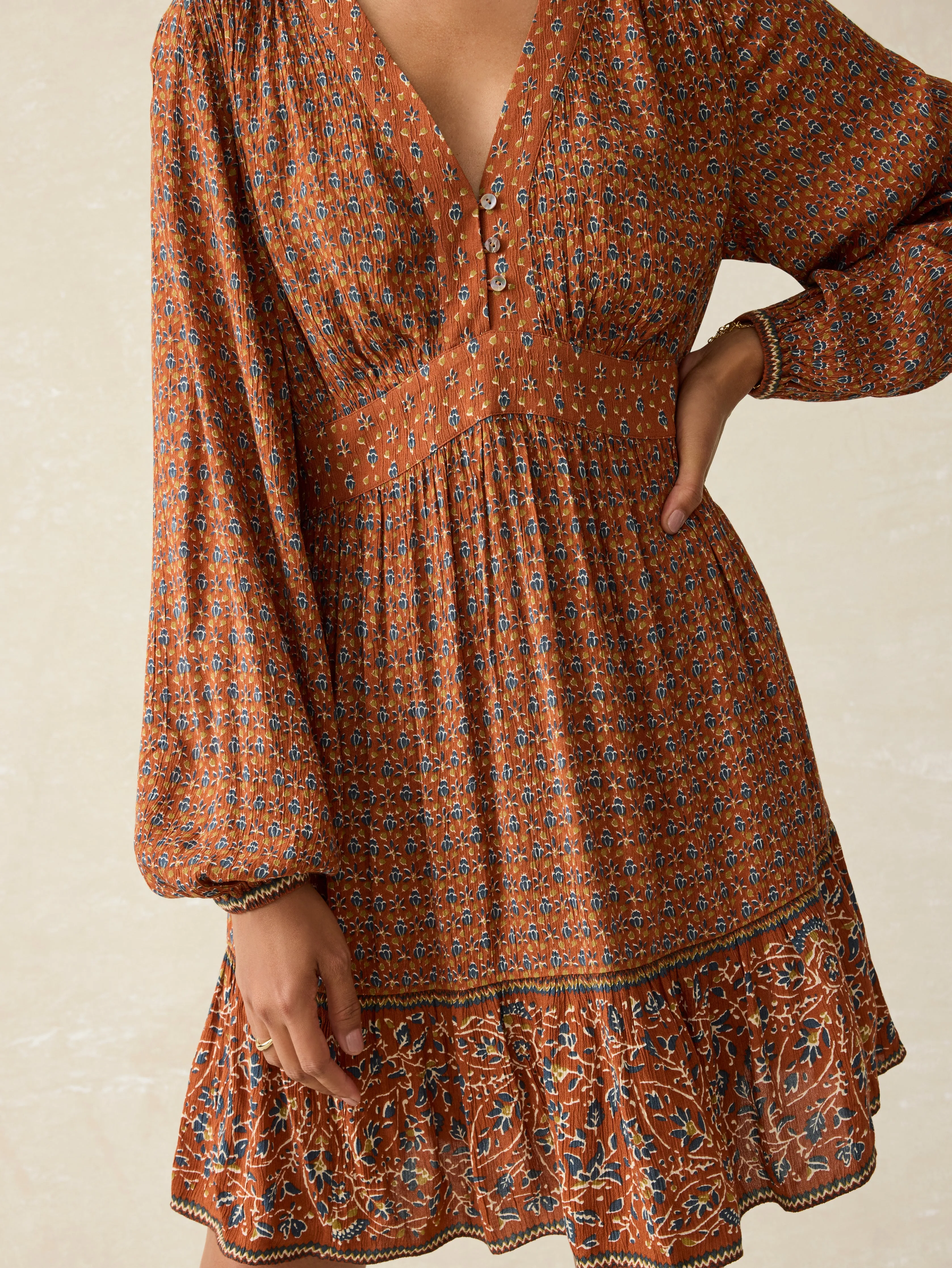 Woodstock Dress - Chestnut Blossom sold by Faherty product image thumbnail 2