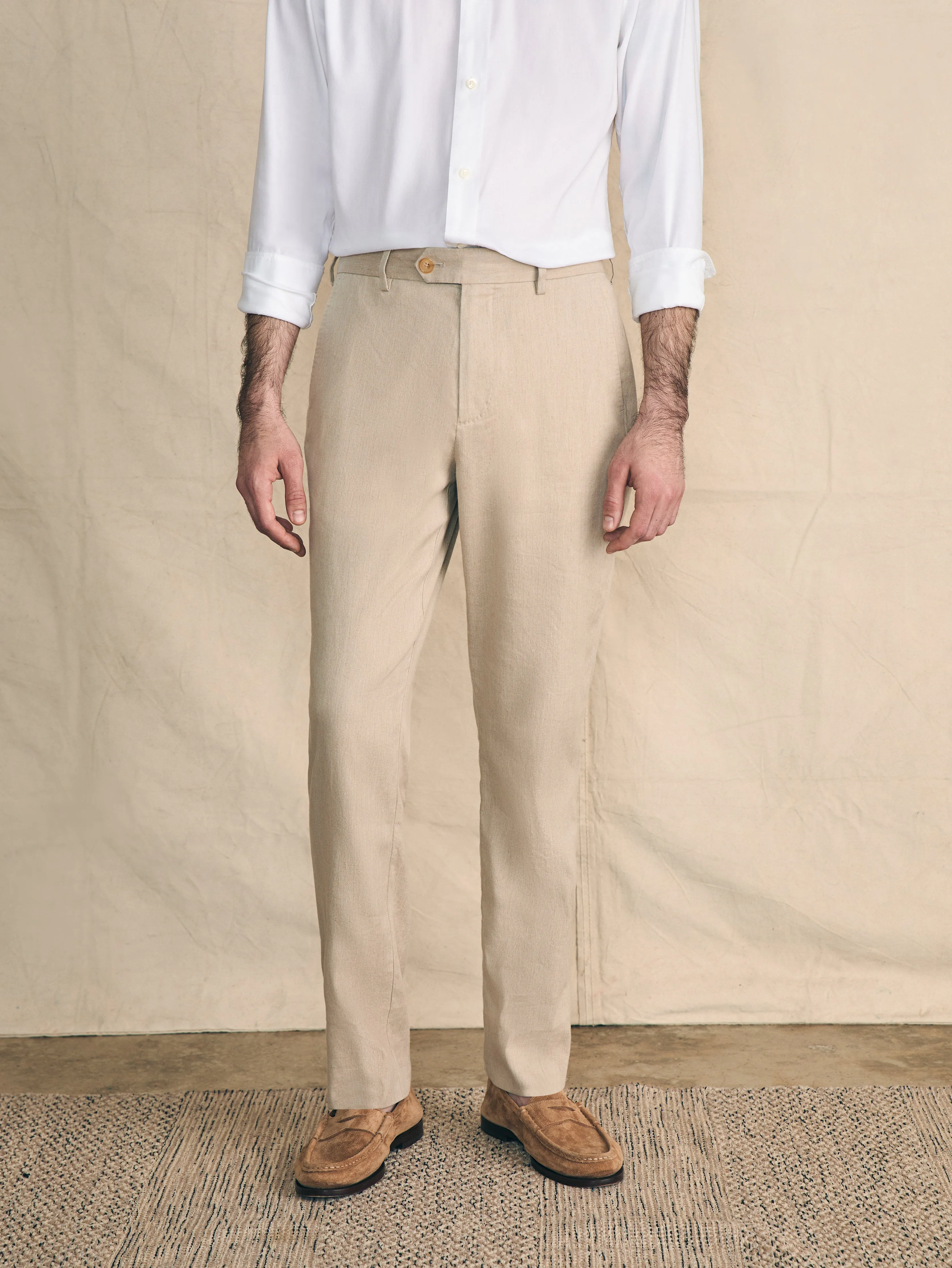 Movement™ Flex Linen Trouser - Natural sold by Faherty product image thumbnail 5