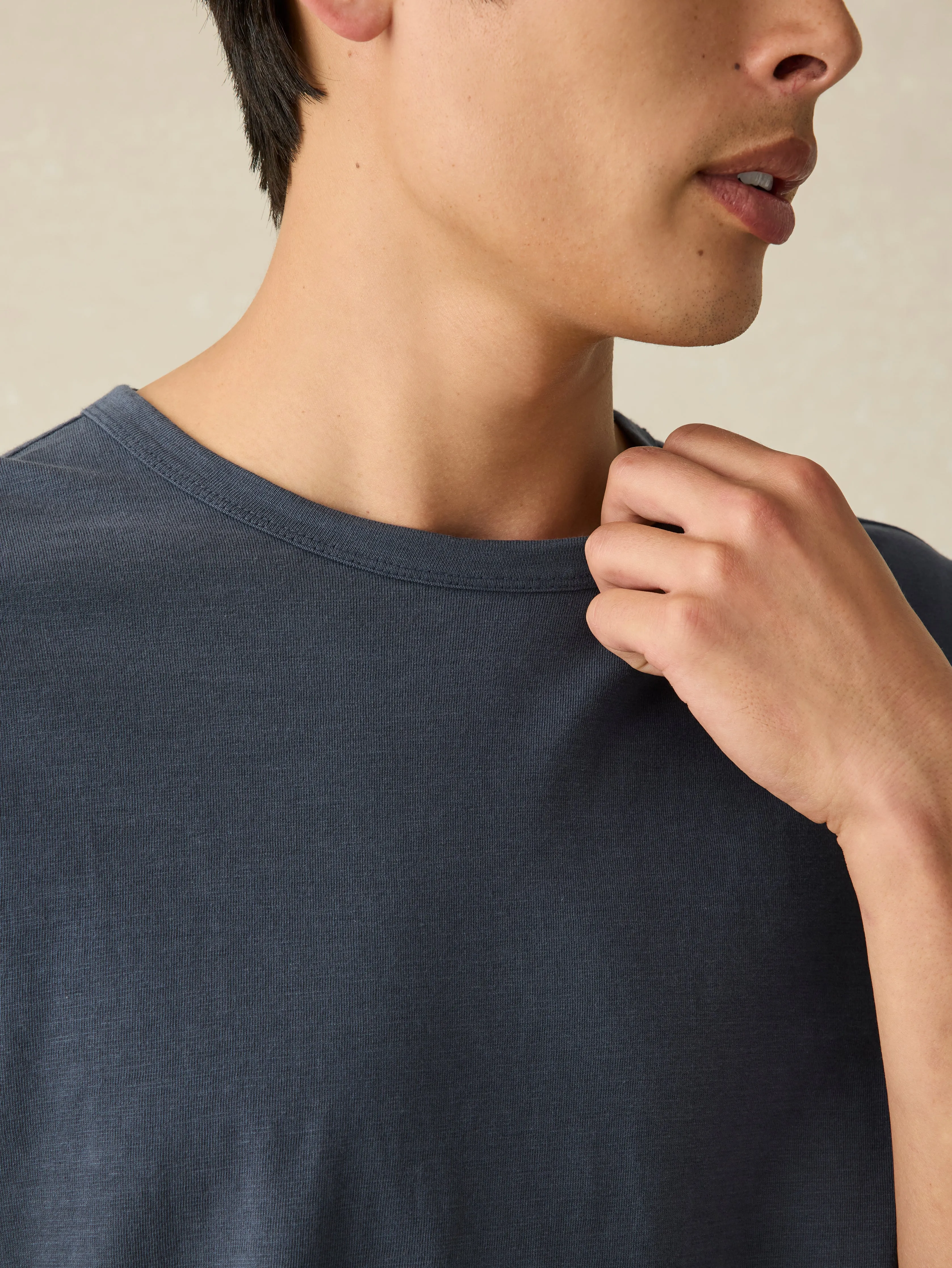 Sunwashed Tee - Dune Navy sold by Faherty product image thumbnail 2