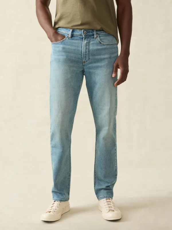 Stretch Terry 5-Pocket Athletic Fit Pant - Eastern Shore Wash sold by Faherty