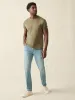 Stretch Terry 5-Pocket Athletic Fit Pant - Eastern Shore Wash sold by Faherty