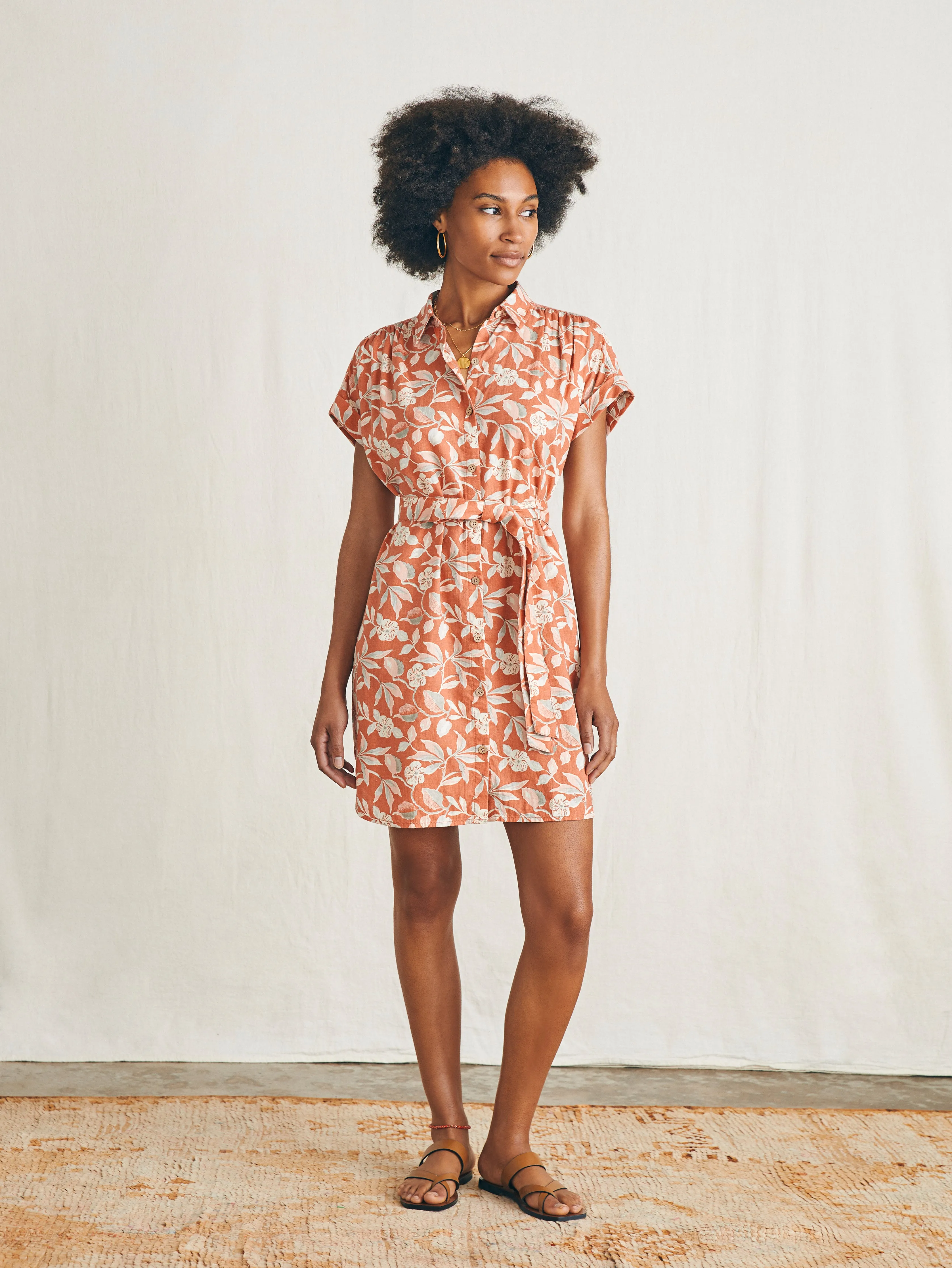 Breeze Shirtdress - Ginger Floral sold by Faherty product image thumbnail 3