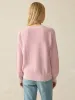 Sunwashed Relaxed Waffle Crewneck - Zephyr sold by Faherty