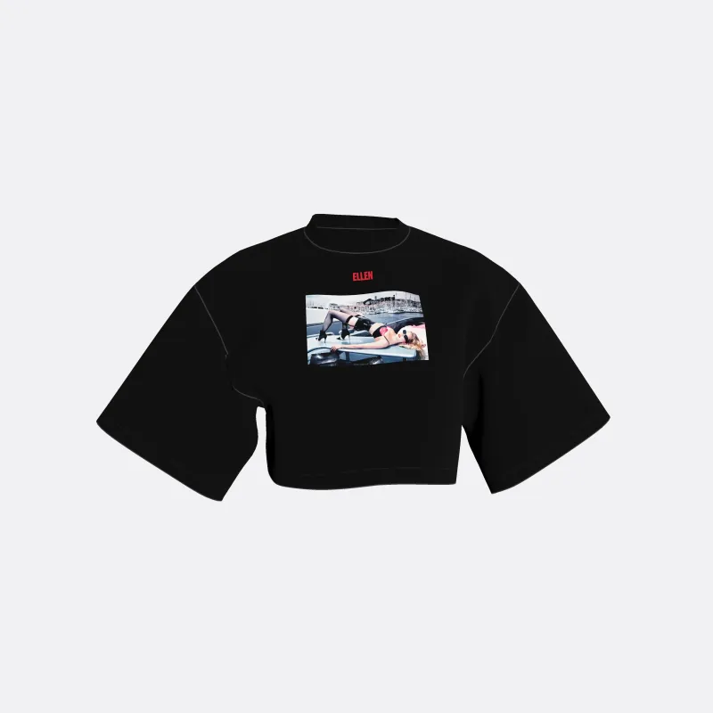 LOOSE FIT CROPPED T-SHIRT | Ellen Von Unwerth made by Faith Connexion