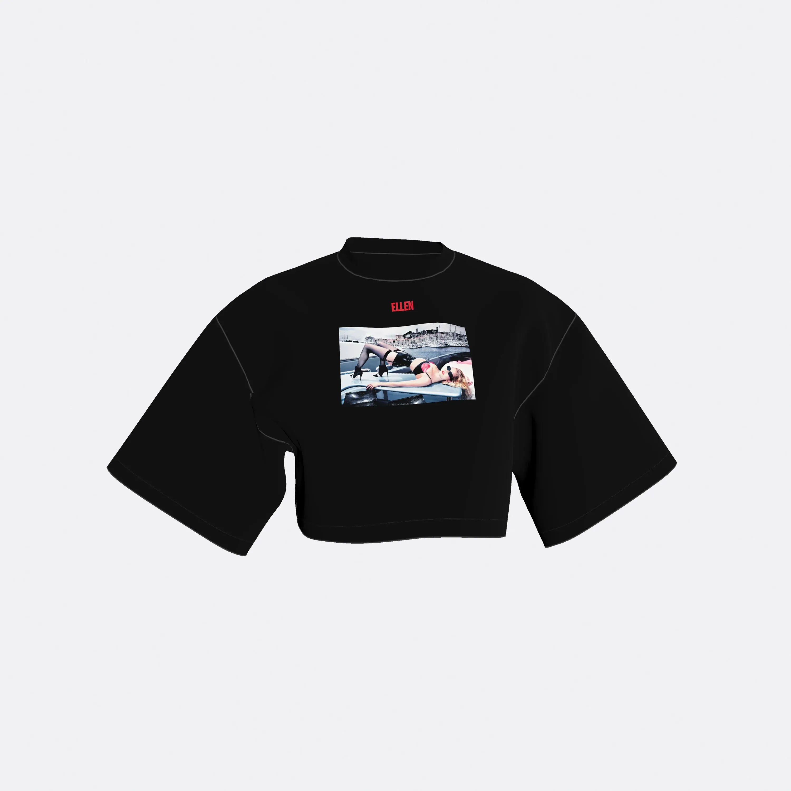LOOSE FIT CROPPED T-SHIRT | Ellen Von Unwerth sold by Faith Connexion