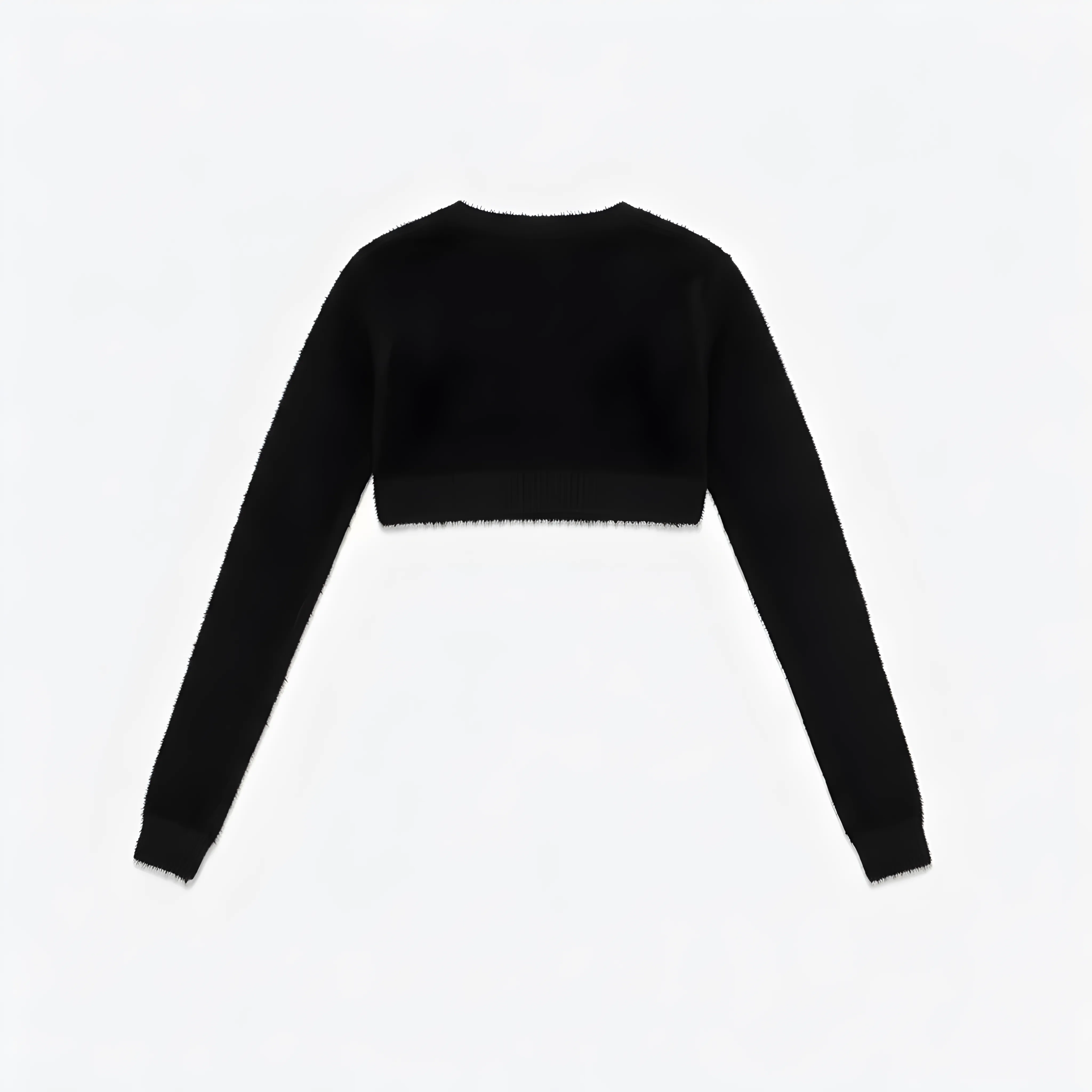 KNITTED HIGH COLLAR CROPPED CARDIGAN sold by Faith Connexion product image thumbnail 2